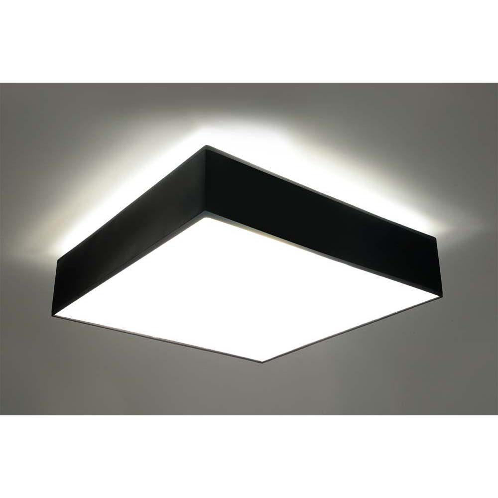 etc-shop Deckenstrahler, Leuchtmittel nicht PVC Esszimmer Deckenlampe inklusive, Schwarz Deckenleuchte Stahl Wohnzimmer