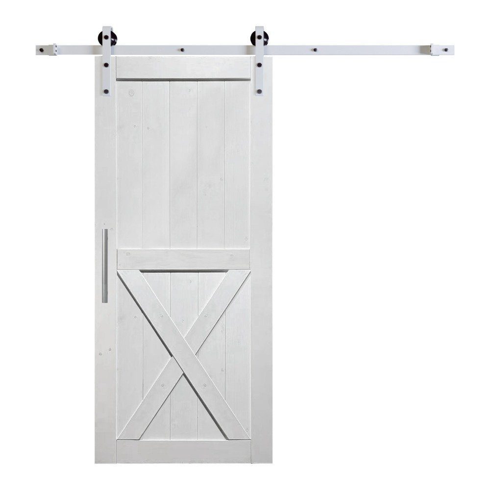 HOME DELUXE Schiebetür Holzschiebetür SHIVA - Größenauswahl (Komplettset, i günstig online kaufen