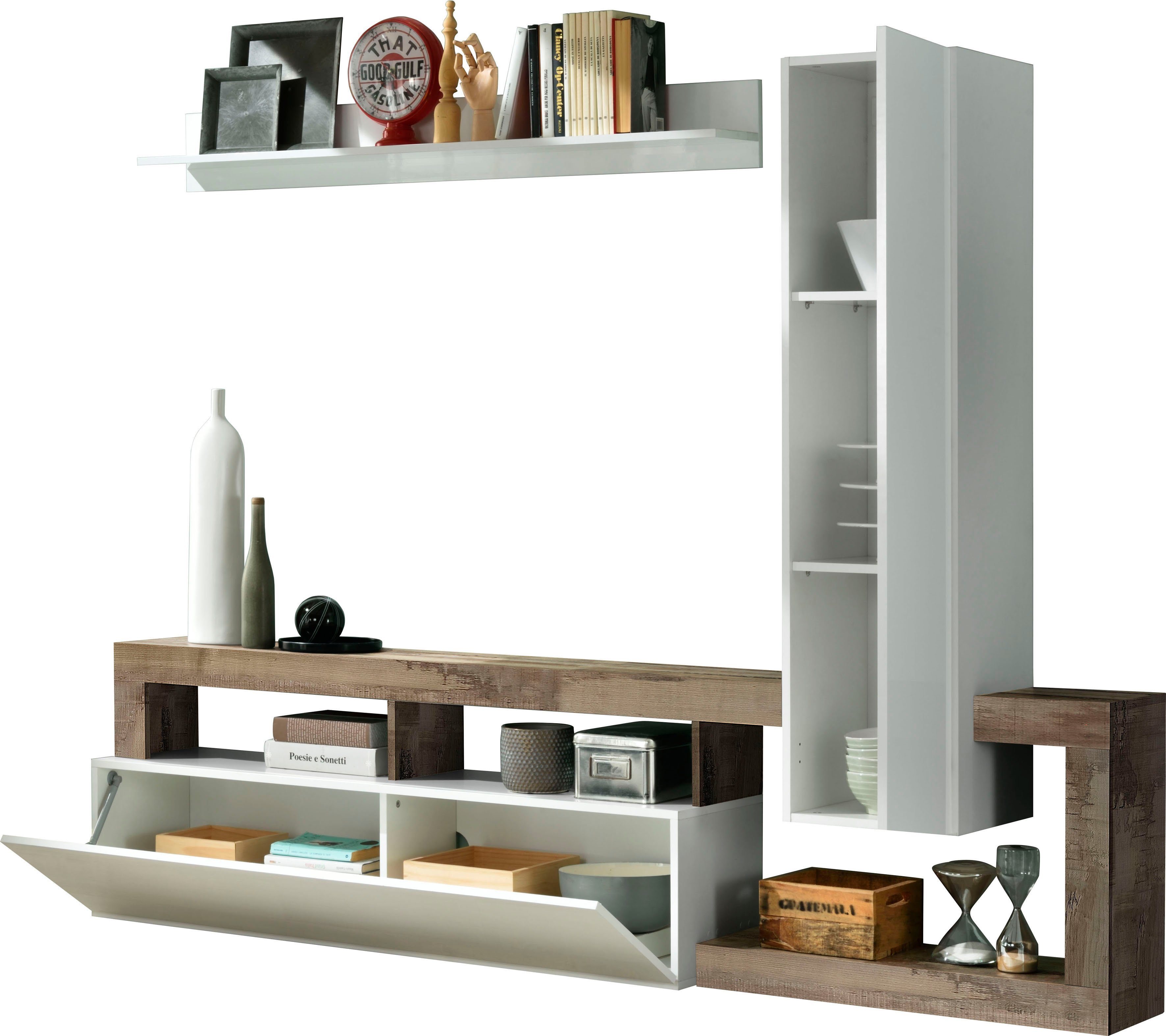 Home affaire Wohnwand Hamburg, (Set, 3-St)