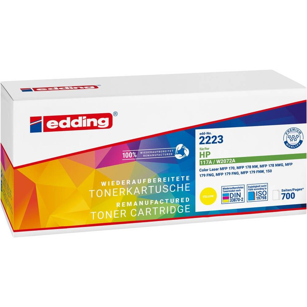 edding Tonerpatrone Tonerkartusche für HP 117A (W2072A) yellow 18-2223