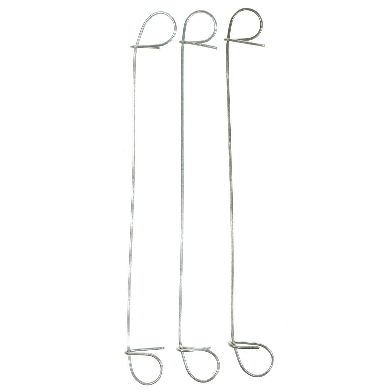 H&R The wire man Blumenständer Ösenbindedraht Silber Verzinkt 1mm x 120mm 100 St Deko-Draht, 100 Stü