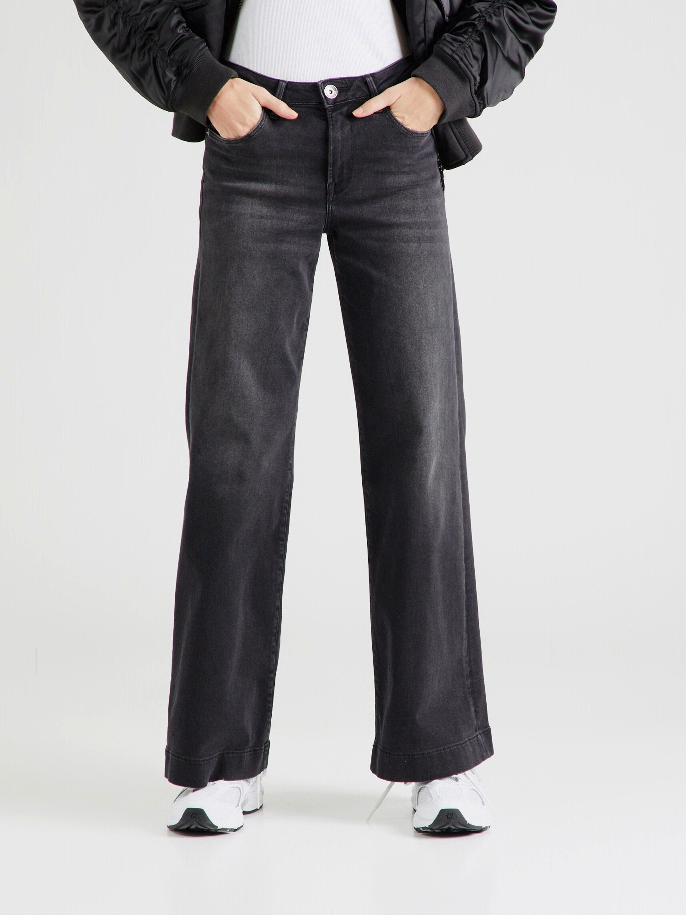 Garcia Weite Jeans (1-tlg) Plain/ohne Details