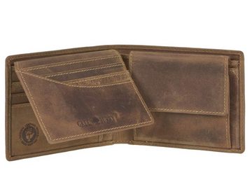 Greenburry Geldbörse Vintage, Portemonnaie, Lederbörse, Sternzeichen-Prägung Fische