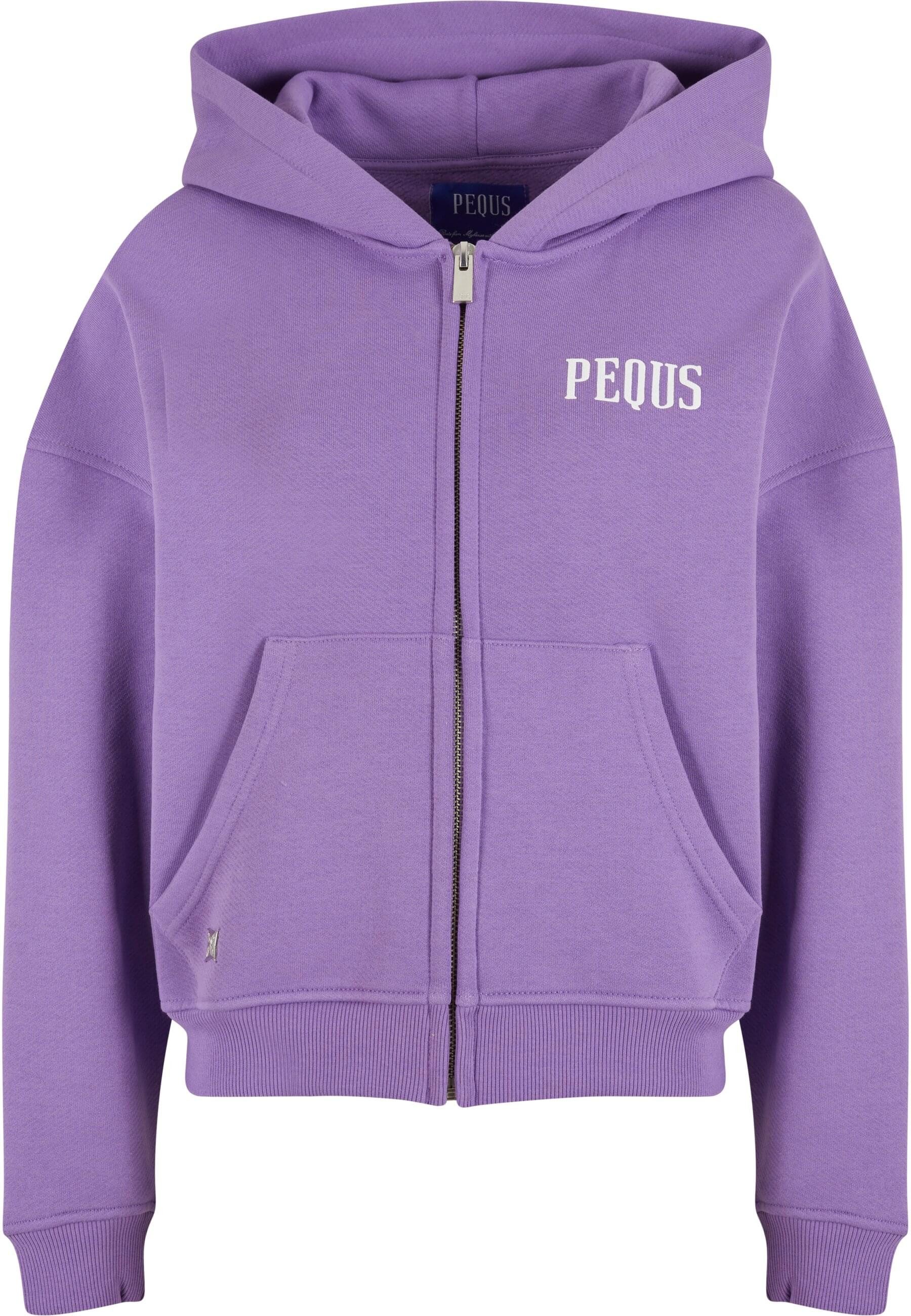 PEQUS Sweatjacke PEQUS PEQUS Back Logo Zip-Hoodie