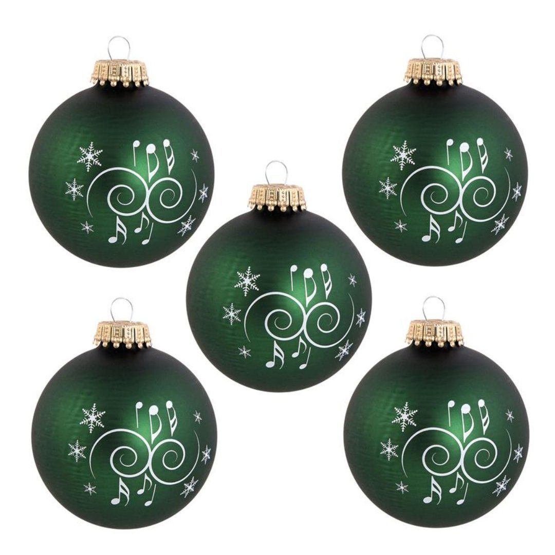 mugesh Weihnachtsbaumkugel 5erSet Weihnachtskugeln "Ornamente