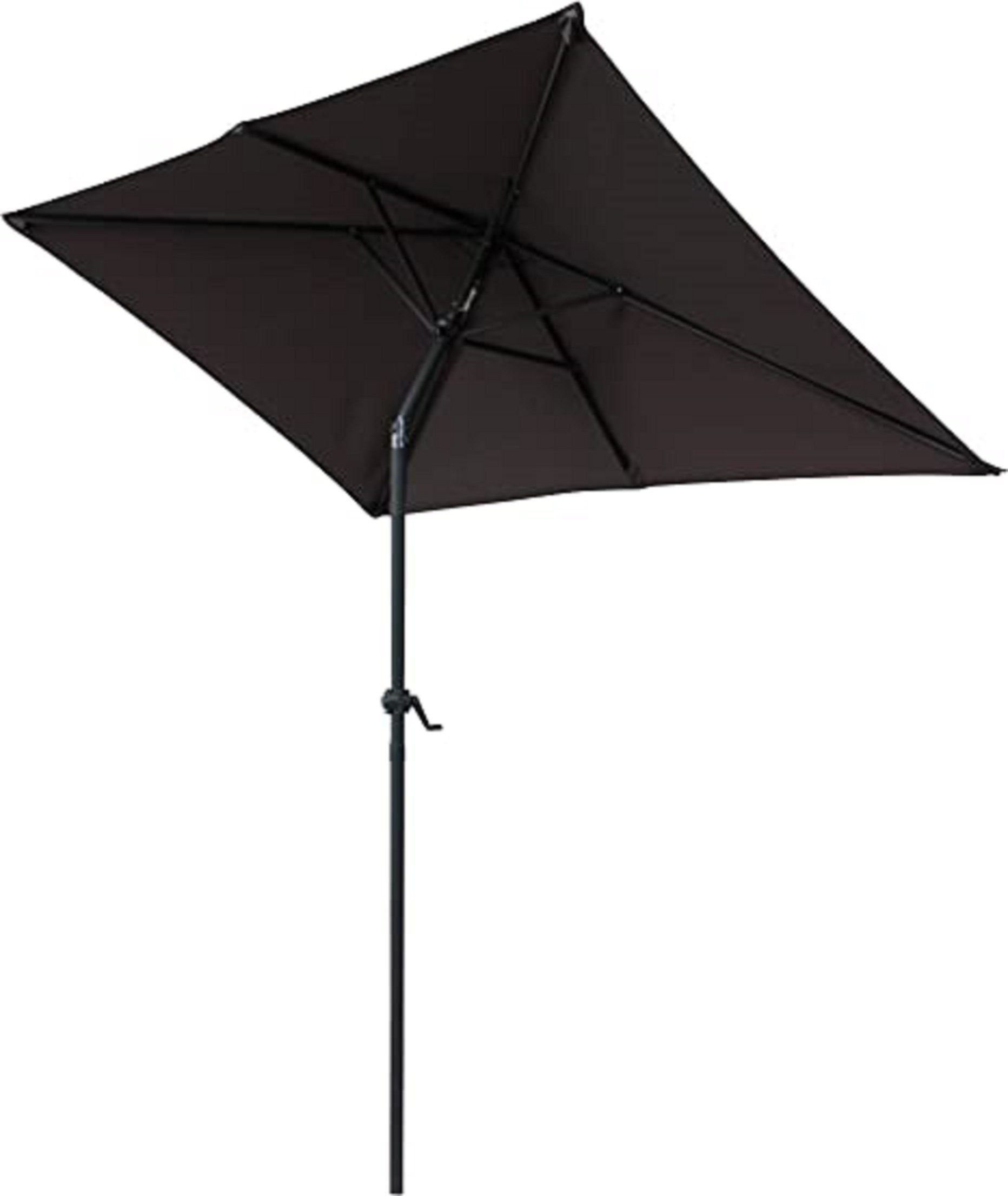 Gardissimo Rechteckschirm Sonnenschirm New Sunny 210 x 140 cm, LxB: 240x210 cm, Spar-Set, 1 Schirm, mit Kurbel knickbar Windauslass UV-Schutz 50+