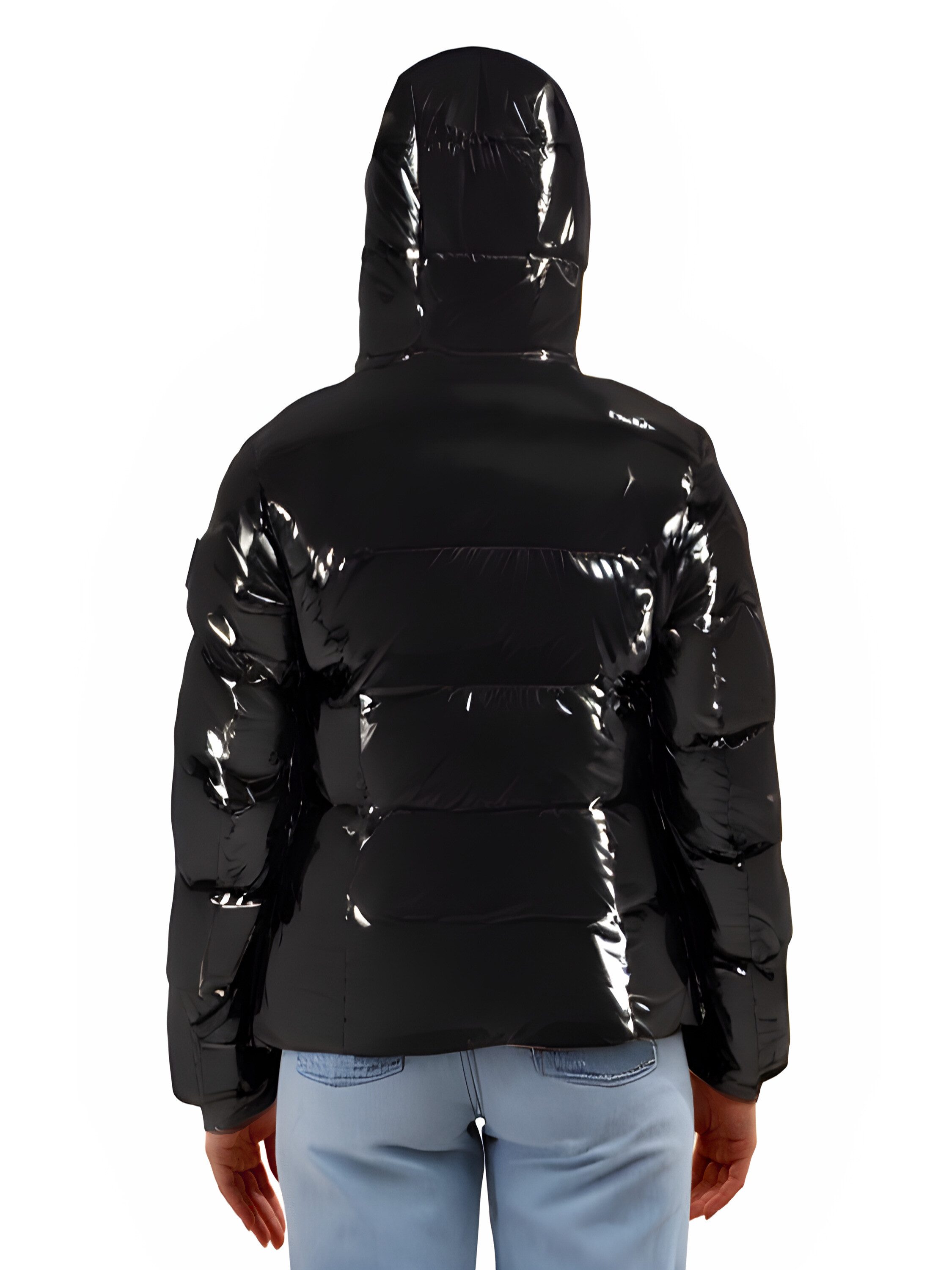Shorai Steppjacke Damen-Kurzjacke SH2404.580 tailliert und glänzend, mit abnehmbarer Kapuze, stylisch und modern