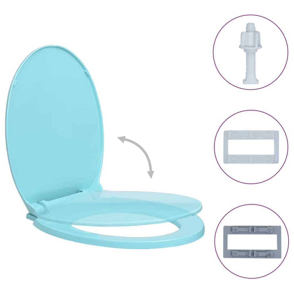vidaXL WC-Sitz, Toilettensitz mit Absenkautomatik Grün günstig online kaufen
