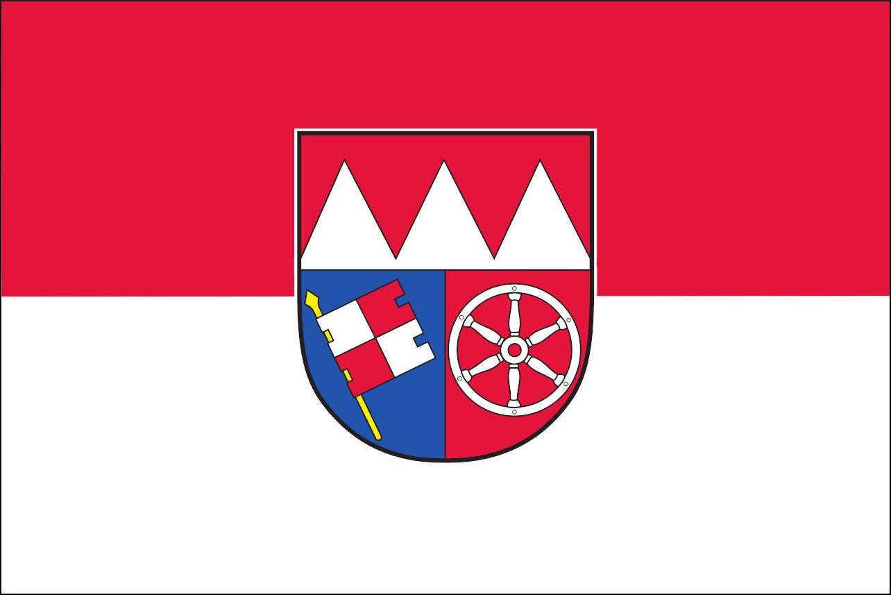 flaggenmeer Flagge Unterfranken 120 g/m² Querformat | Fahnen