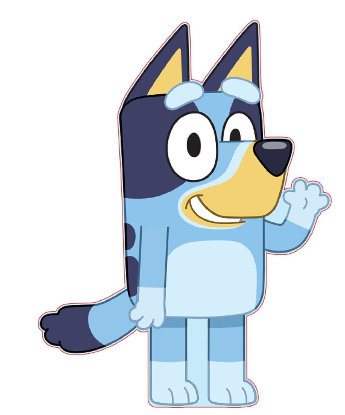 Bluey Dekokissen Dekokissen in 3D-Optik für Sofa & Bett