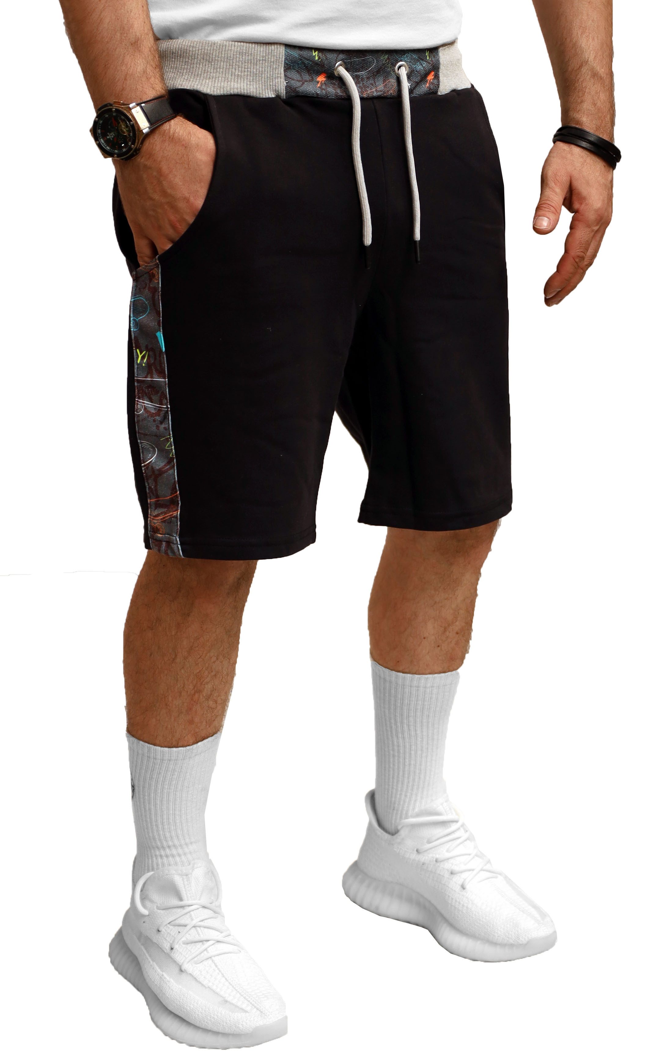 RMK Shorts Herren Sport Sweatshorts kurze Hose Sommer Bermuda Elastikbund m günstig online kaufen