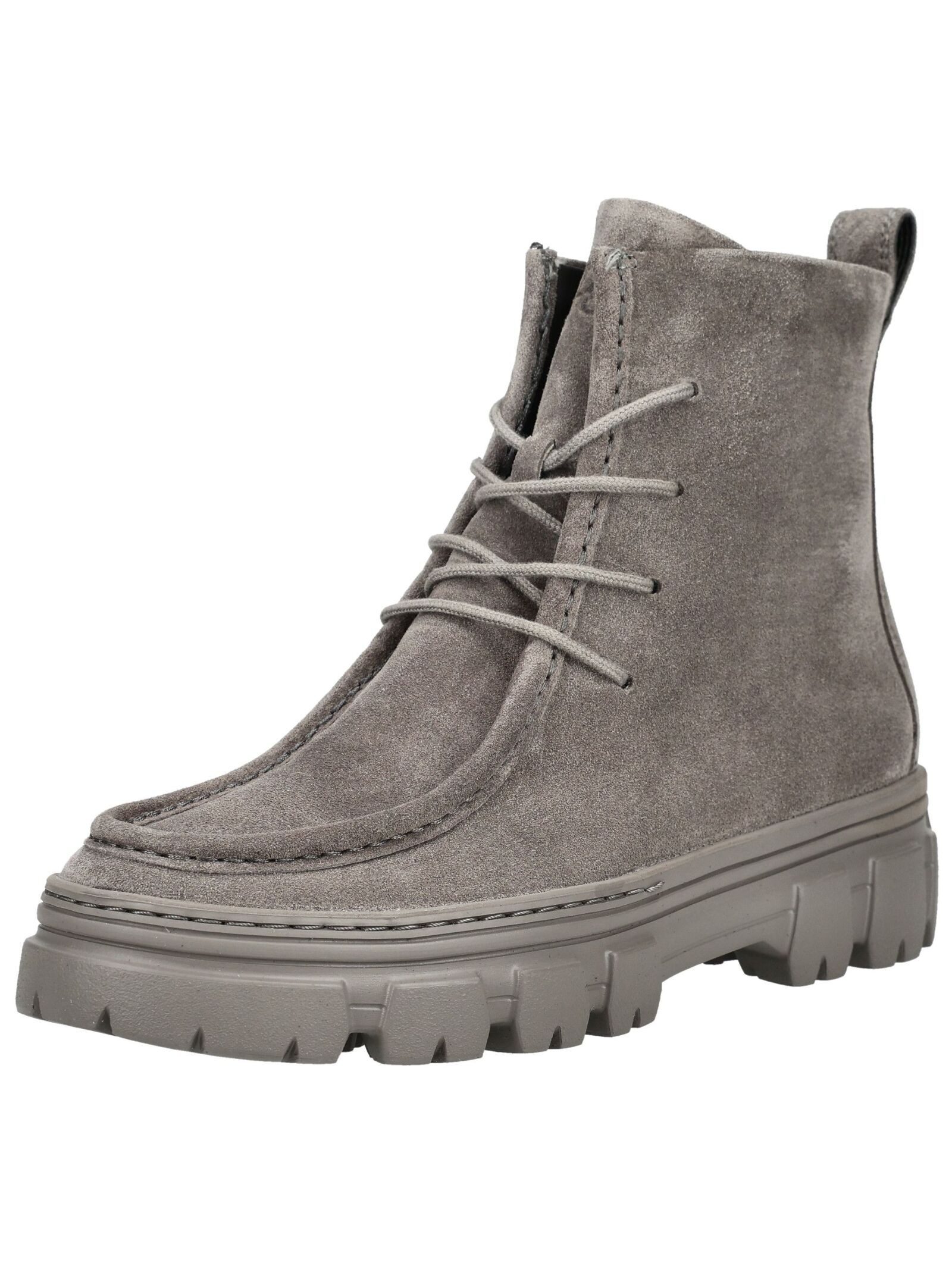 Paul Green Stiefelette Veloursleder Schnürstiefelette