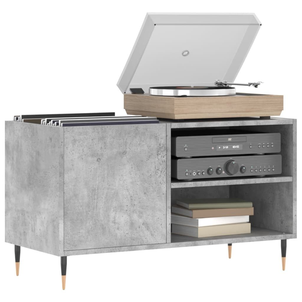 vidaXL Media-Regal Plattenschrank Betongrau 85x38x48 cm günstig online kaufen