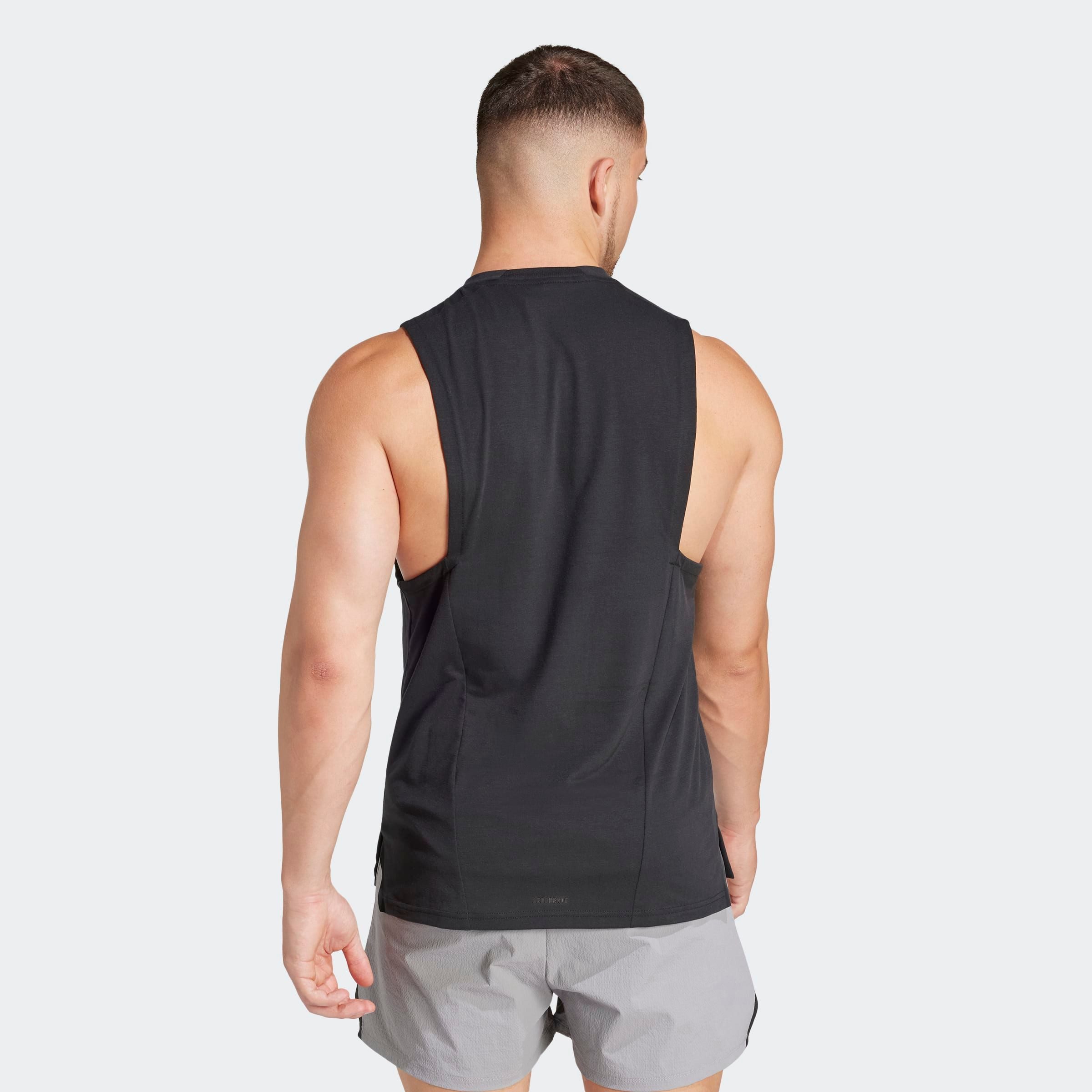 adidas Performance Tanktop DESIGNED FOR TRAINING WORKOUT mit Rundhalsausschnitt, ohne Verschluss, sportlicher Schnitt – Bild 3 von 5