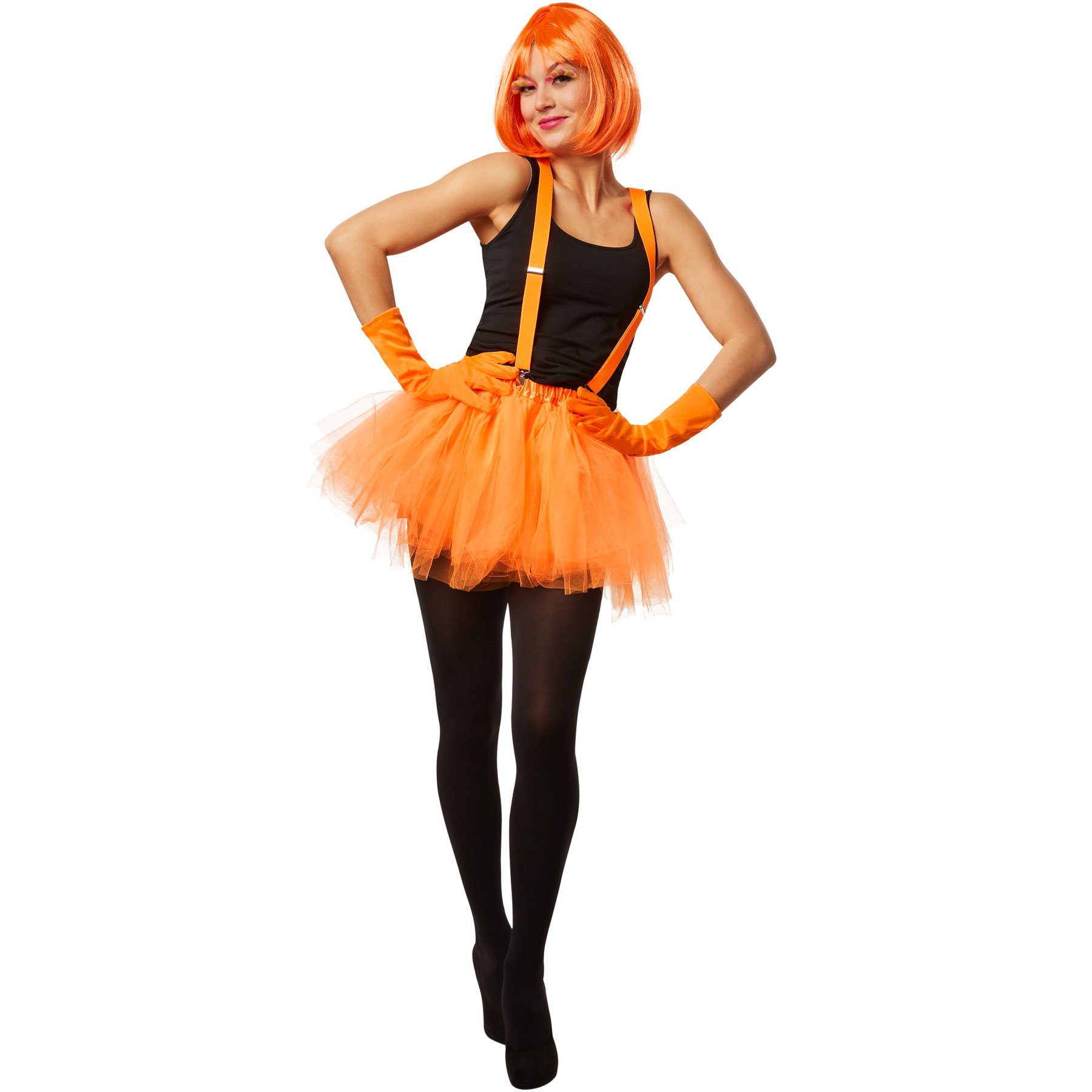 dressforfun Minirock Tutu Tüllrock mit Hosenträger