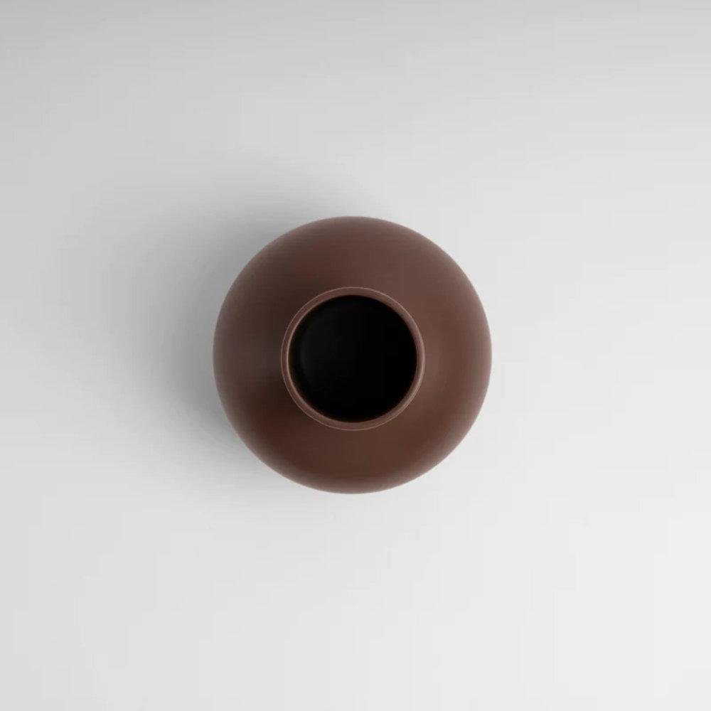 Raawii Dekovase Vase (Large) Strøm Chocolate