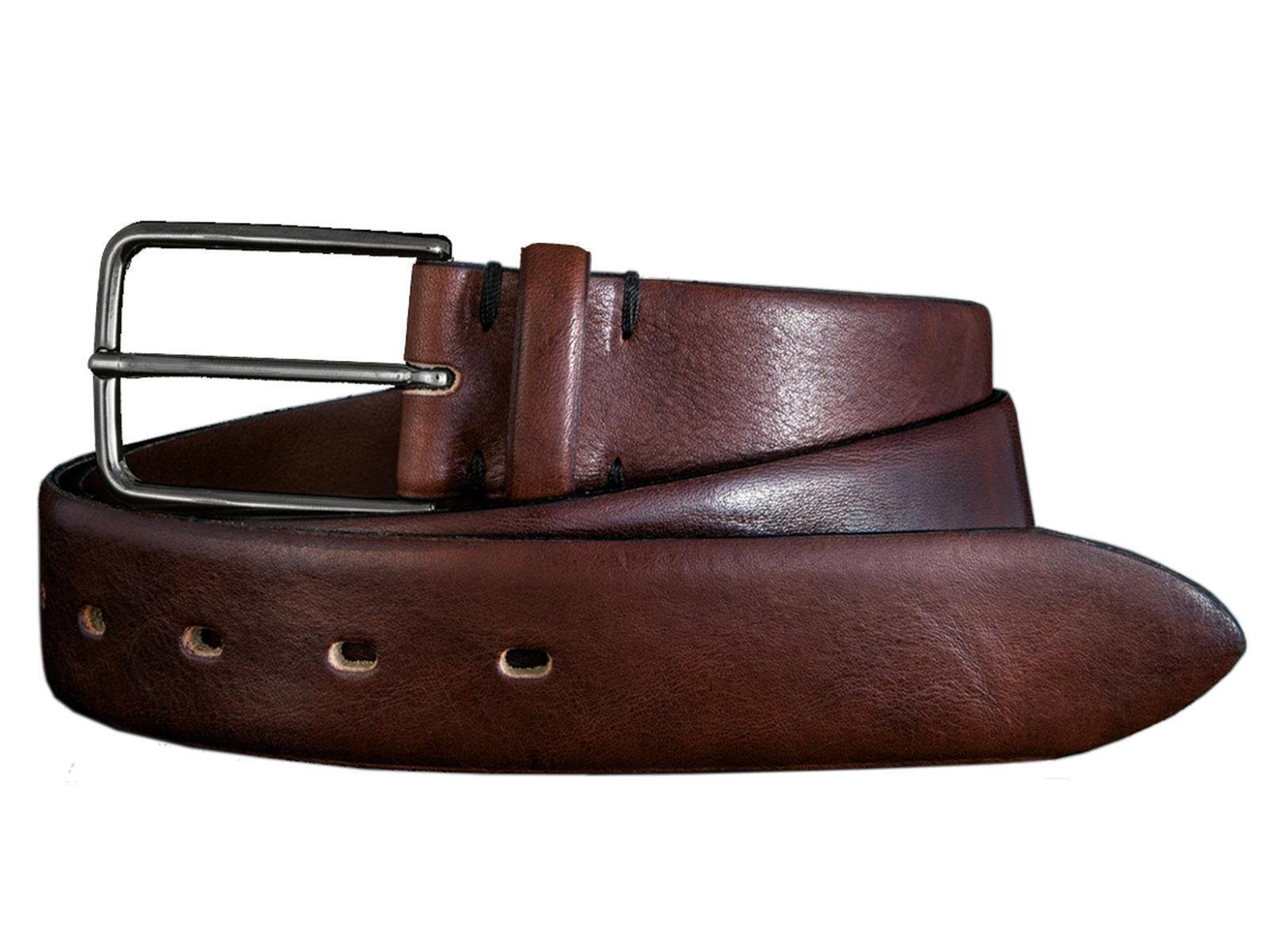 LLOYD Men’s Belts Ledergürtel LLOYD-Herren-Voll-Ledergürtel 35 mm, schwarze Schließe