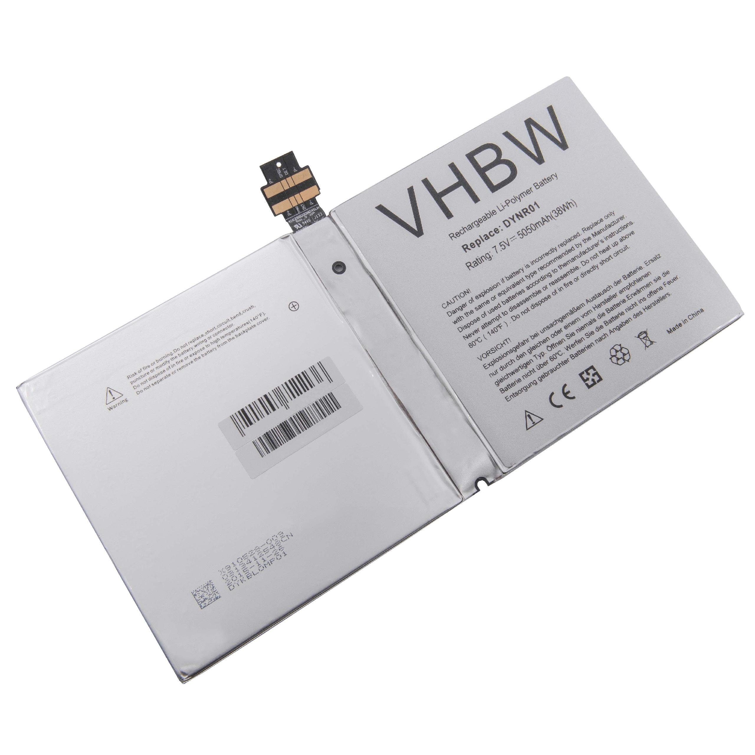 vhbw kompatibel mit Microsoft Surface Pro 4, 1724, 4 Tablet-Akku Li-Polymer 5050 mAh (7,5 V)