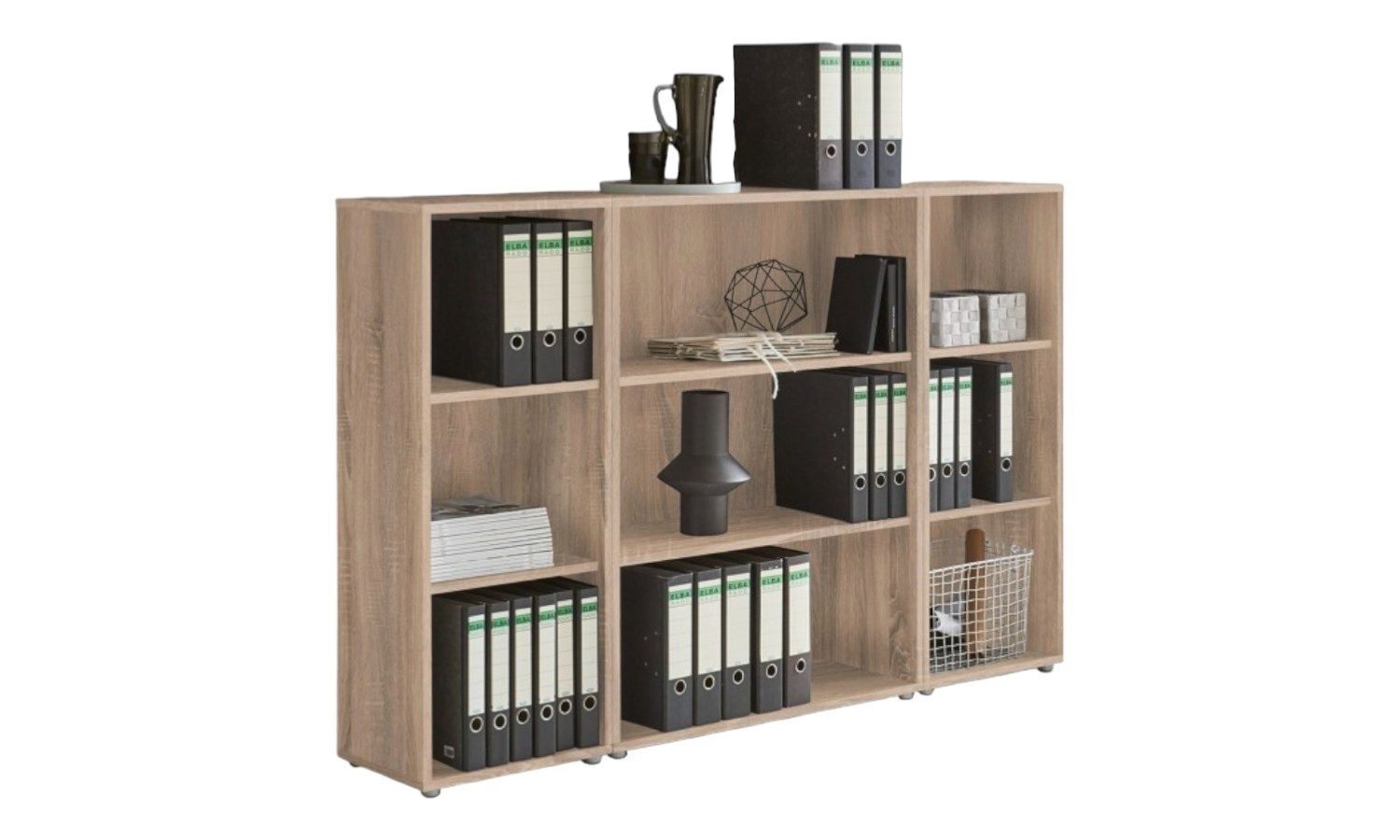 moebel-dich-auf Aktenregal OFFICE EDITION Set 2, 9 Fächer, Made in Germany
