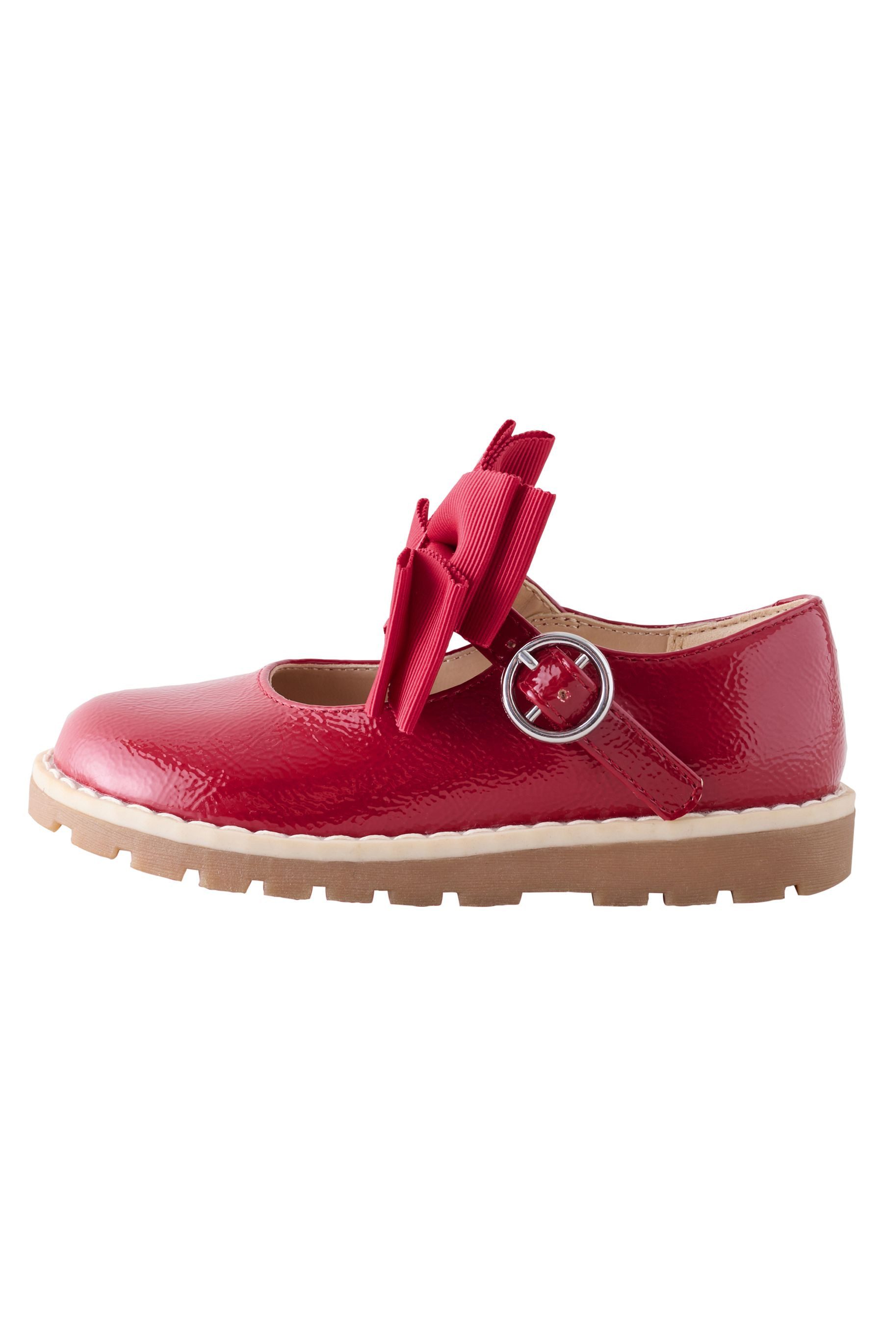 Next Klobige Mary-Janes mit Schleife, weite Passform Mary-Jane-Schuhe (1-tlg)