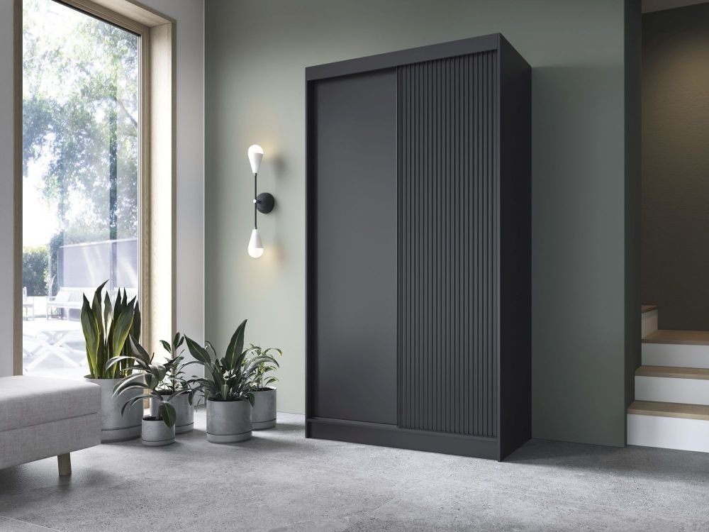 MOEBLO Kleiderschrank TENEBRIS (mit/ohne Spiegel Schwebetürenschrank günstig online kaufen