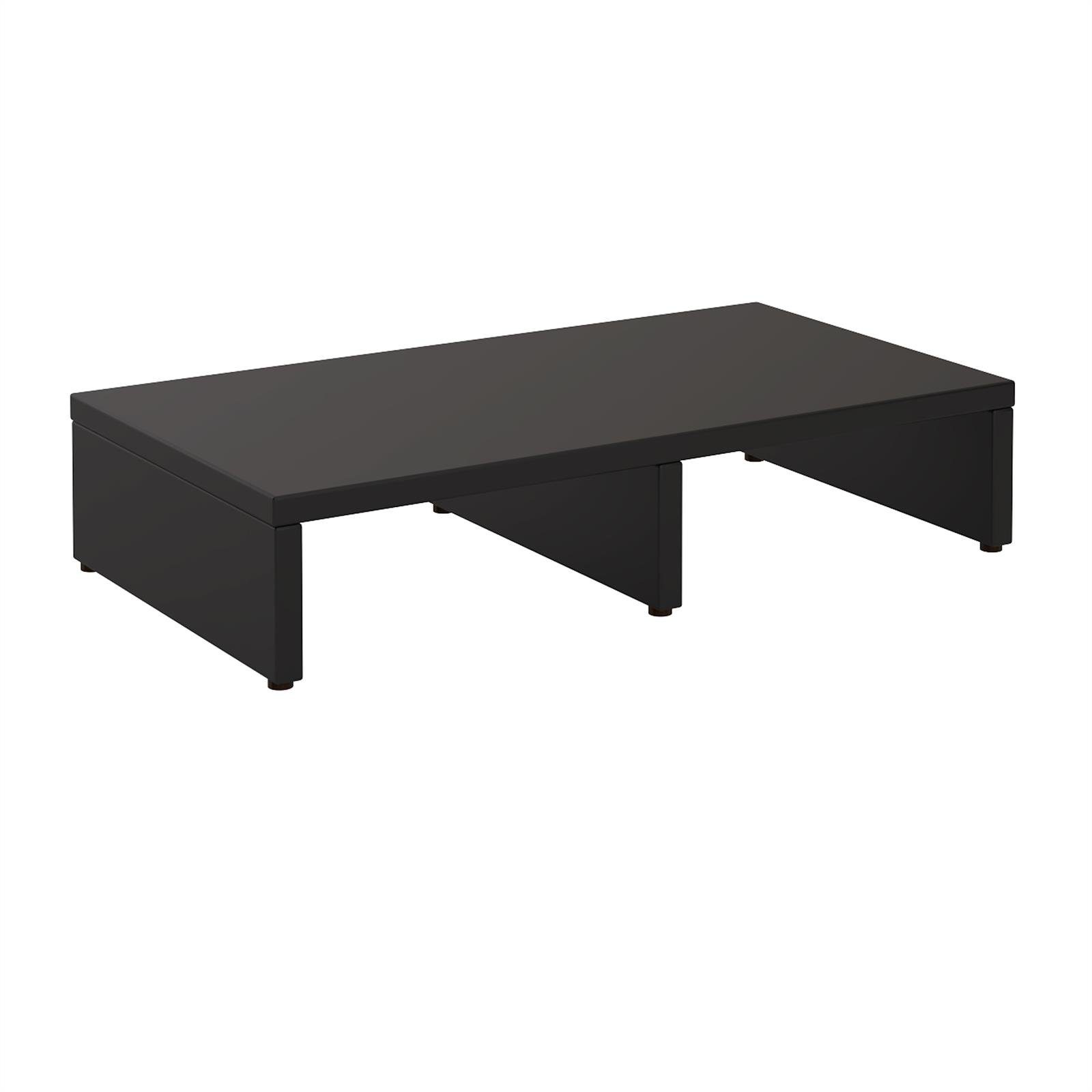 CARO-Möbel Monitorständer MONITOR, (Bildschrimerhöhung 50cm breit, Schreibtischaufsatz schwarz)