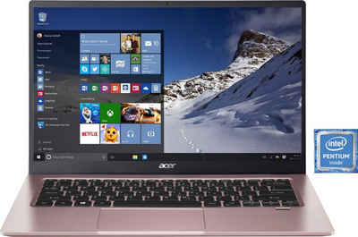 Acer SF114-34-P236 Notebook (35,56 cm/14 Zoll, Intel Pentium N6000, UHD Graphics, 512 GB SSD, Kostenloses Upgrade auf Windows 11, sobald verfügbar)