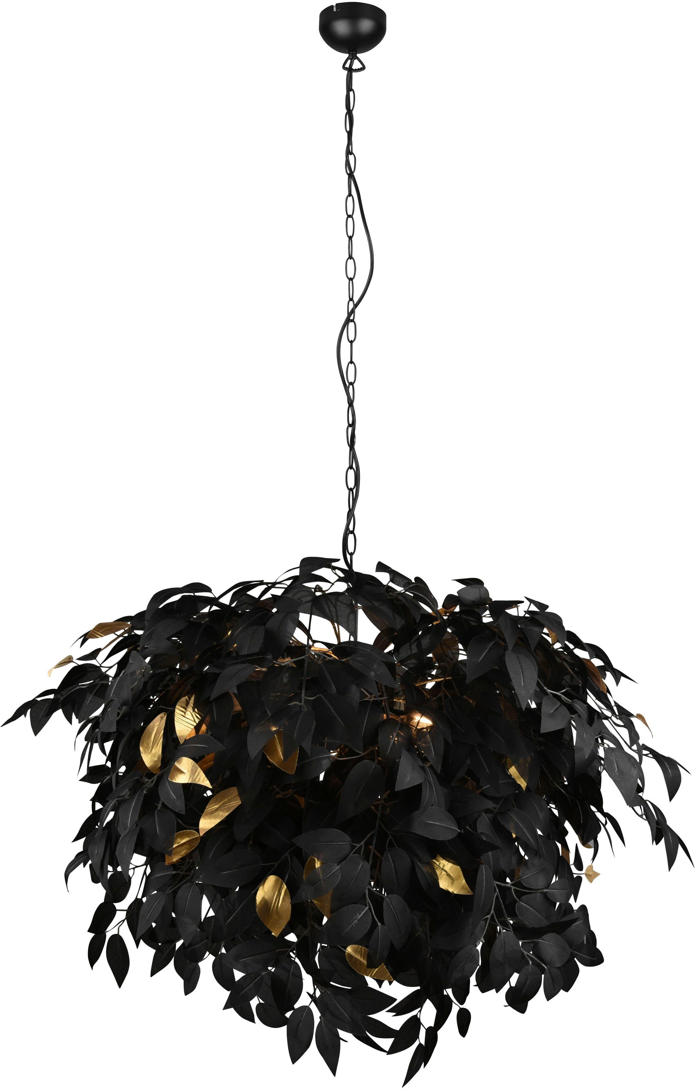 Reality Leuchten Kronleuchter Leavy, ohne Leuchtmittel, warmweiß - kaltweiß günstig online kaufen