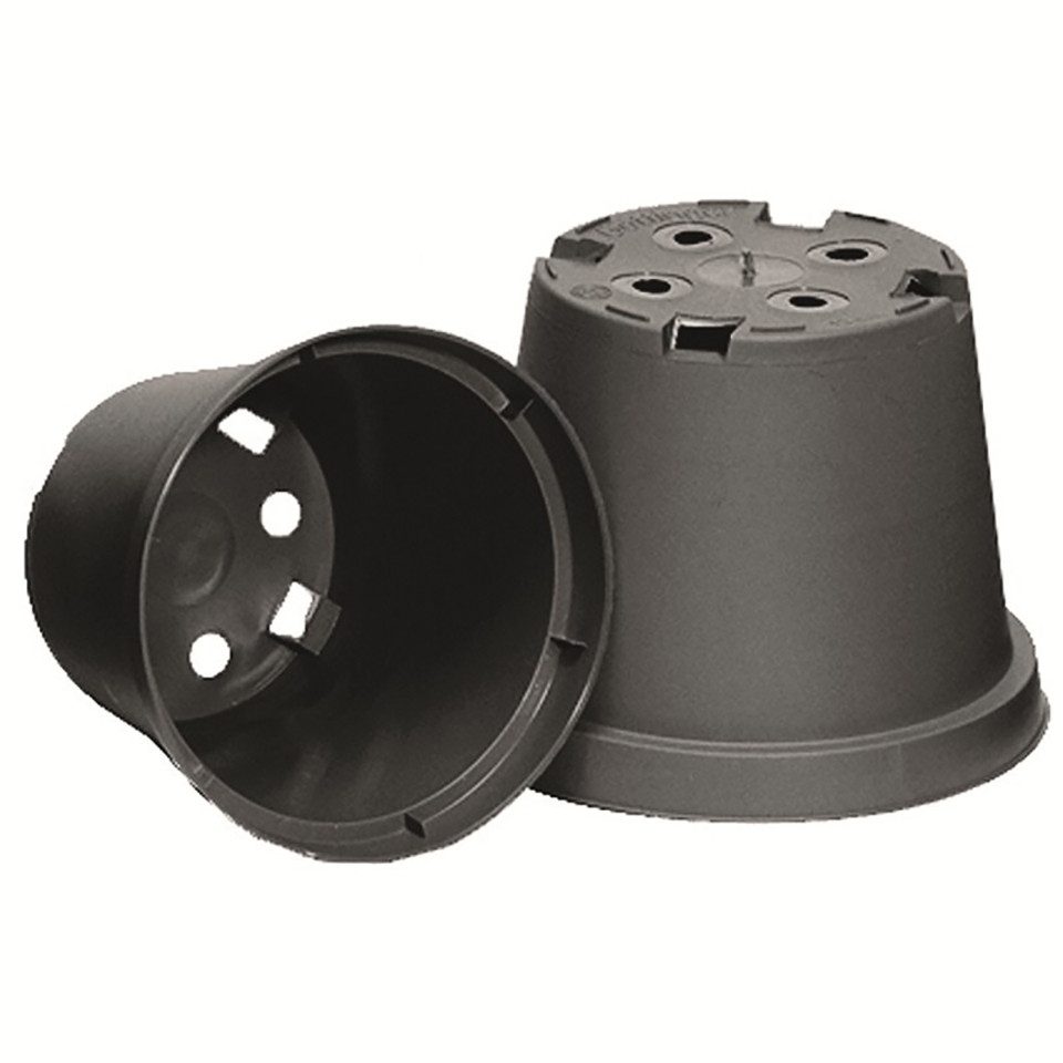 Alpha Thermotec Blumentopf Rundtöpfe Ø 9 x 7,2 schwarz (100 St)