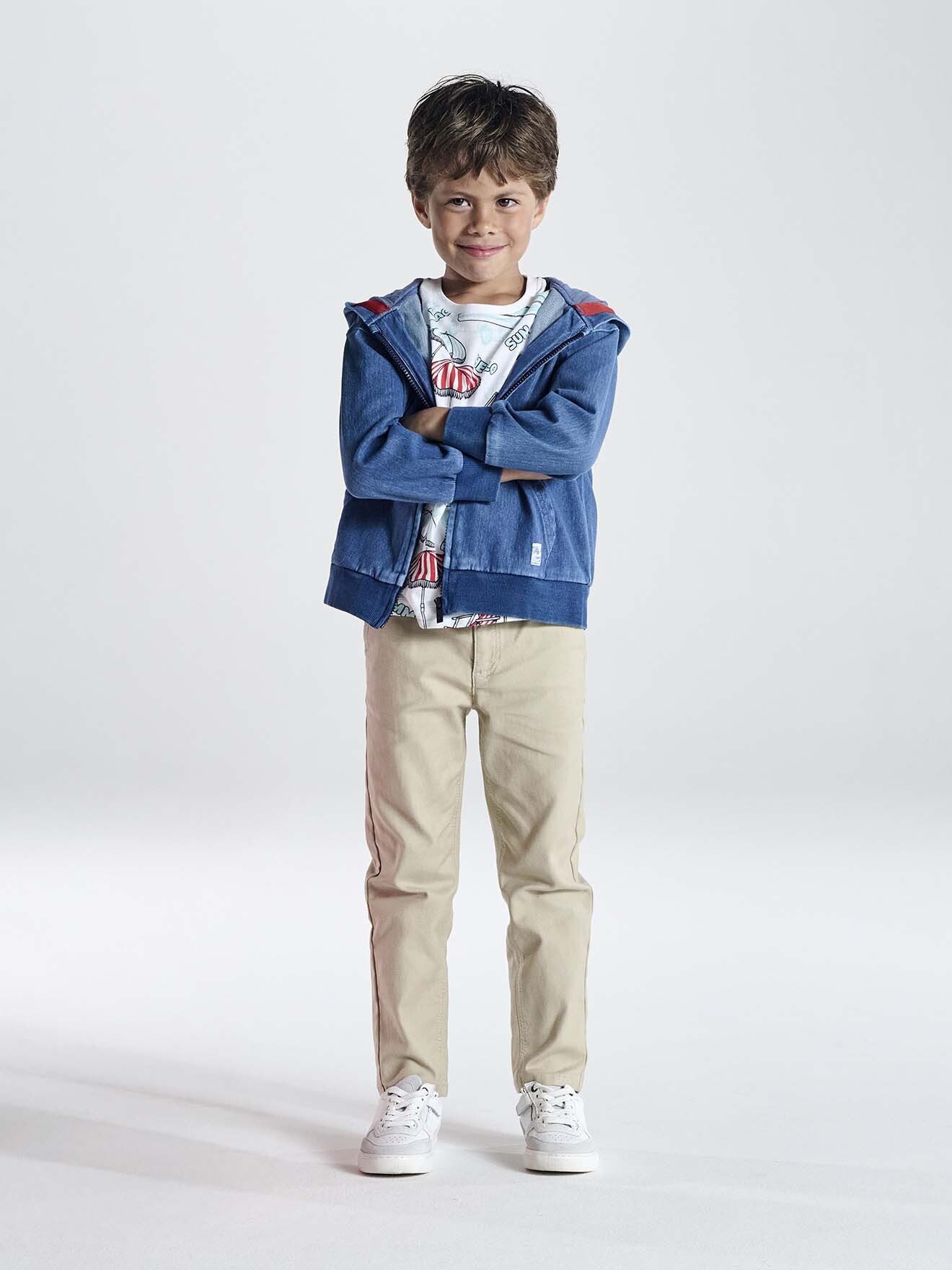 vertbaudet Cargohose Jungen Chino, 5-Pocket-Form