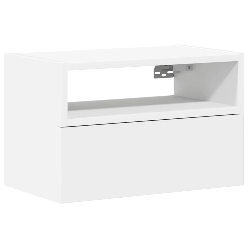 vidaXL Nachttisch Wand-Nachttisch Weiß 45x26x28,5 cm günstig online kaufen