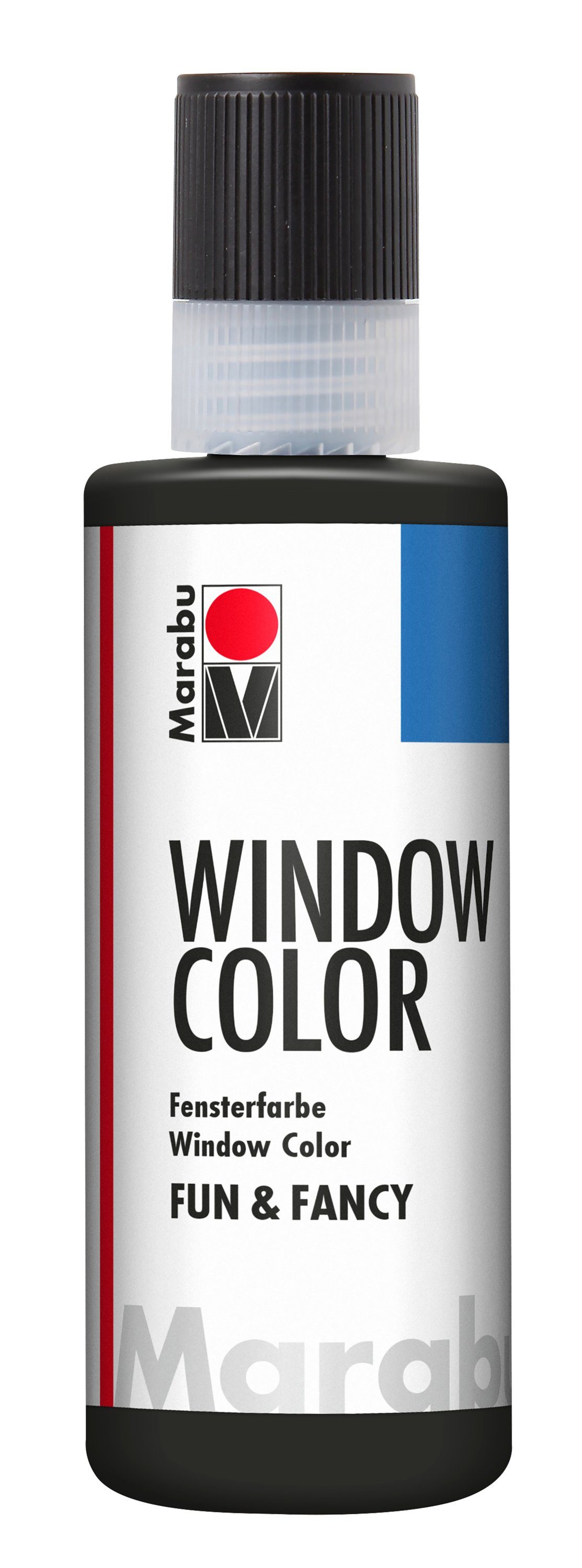 Fenstersticker Fun & Fancy, Marabu, 80 ml Schwarz