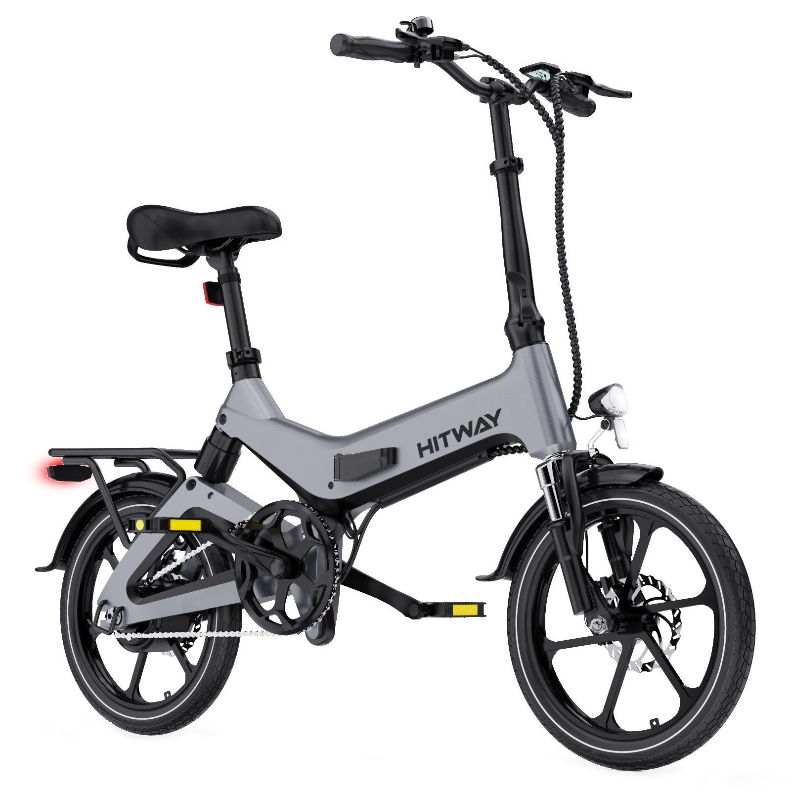 HITWAY E Bike Klapprad 16 Zoll 250W Wartungsfreie burstenlose Motor 280 Wh Elektrofahrrad Klapprad Ebike Elektrofahrrader Faltrad