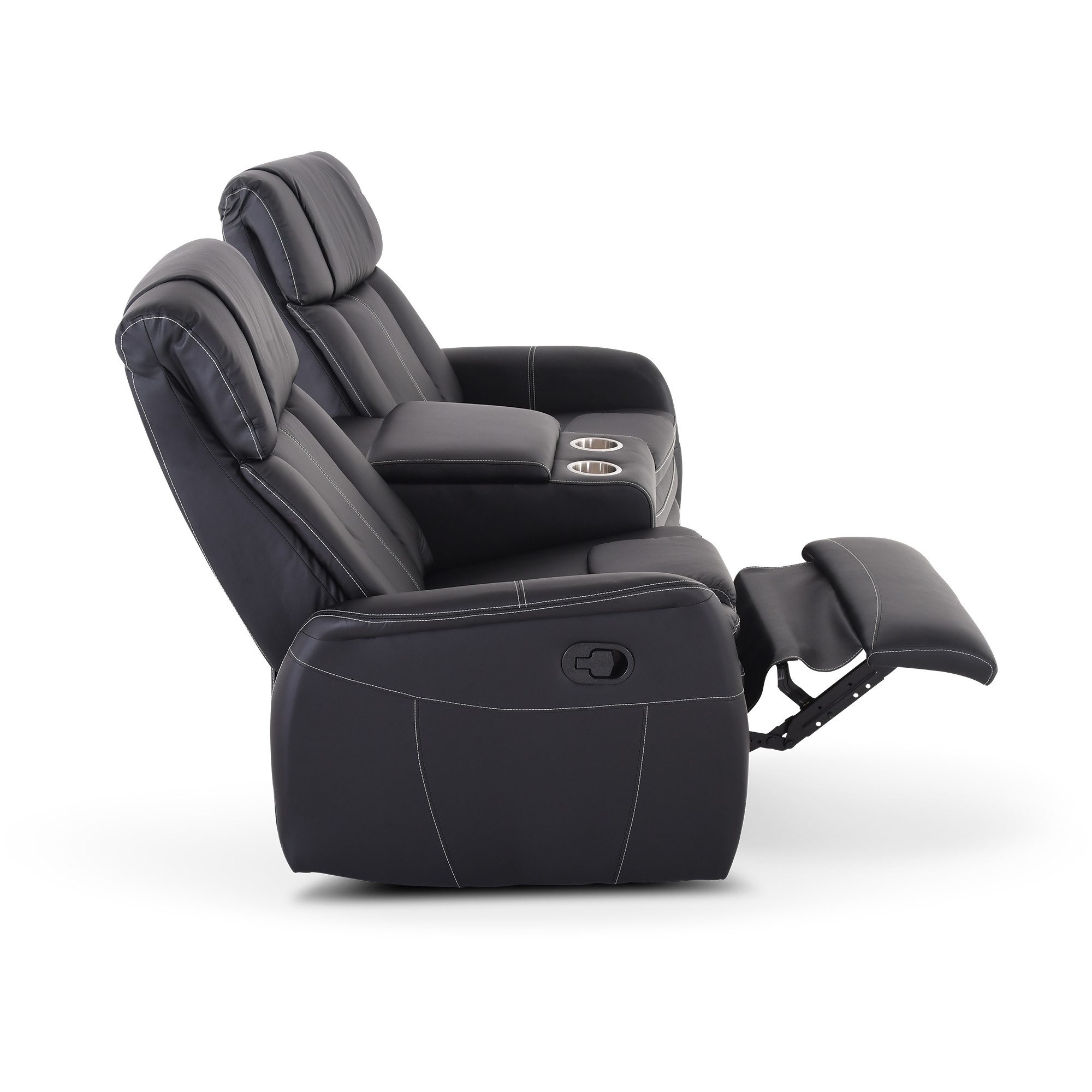 Raburg 2-Sitzer Kinosessel, 2er-Fernsehsessel mit Relaxfunktion, mechanisch, Maxx, mit Liegefunktion, für 2 Personen, Belastbarkeit je Sitzplatz 150 kg