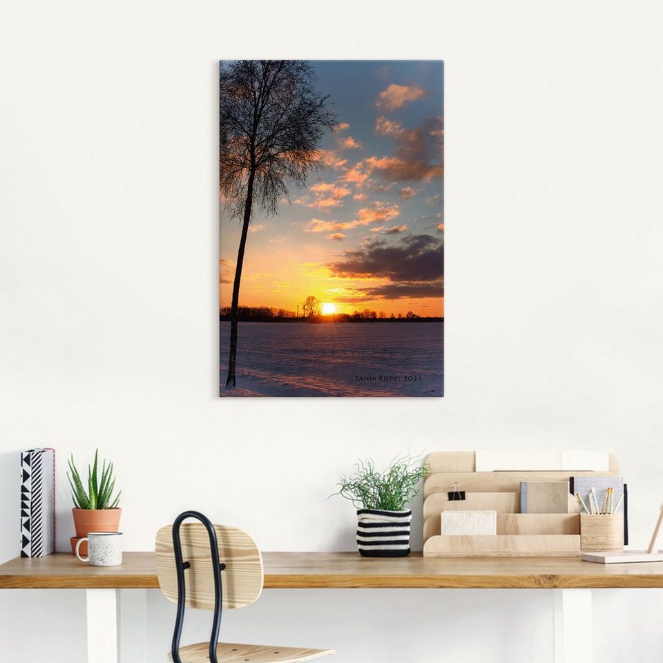 Artland Wandbild Sehnsucht Momente der Natur, Bilder vom Sonnenuntergang &  -aufgang (1 St), als Alubild, Leinwandbild, Wandaufkleber oder Poster in  versch. Größen