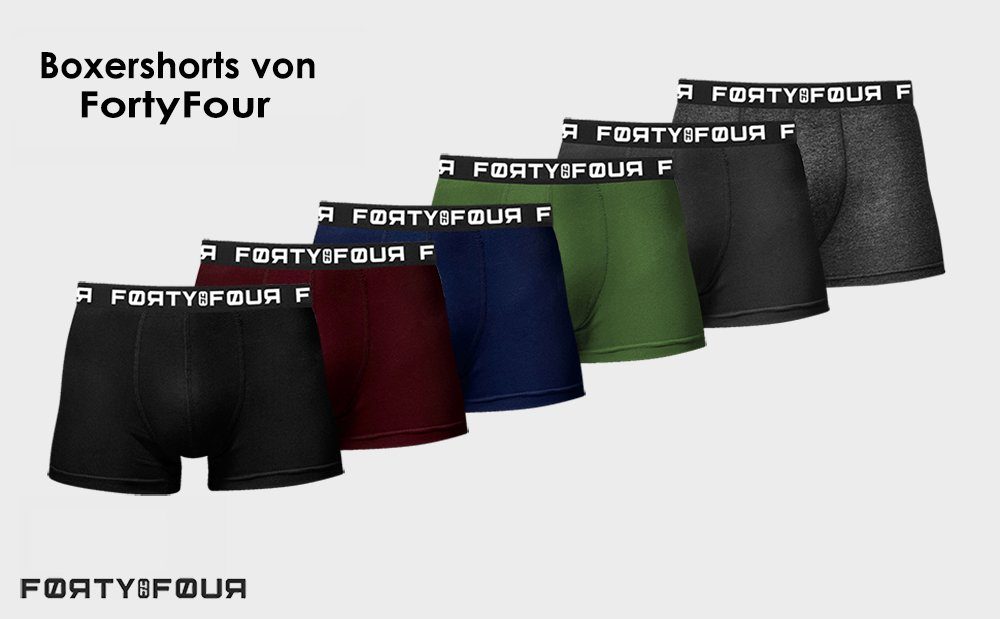 FortyFour Boxershorts Herren Männer Unterhosen perfekte Pack) 15er Pack, Qualität Baumwolle Passform Premium (15er 817b-schwarz