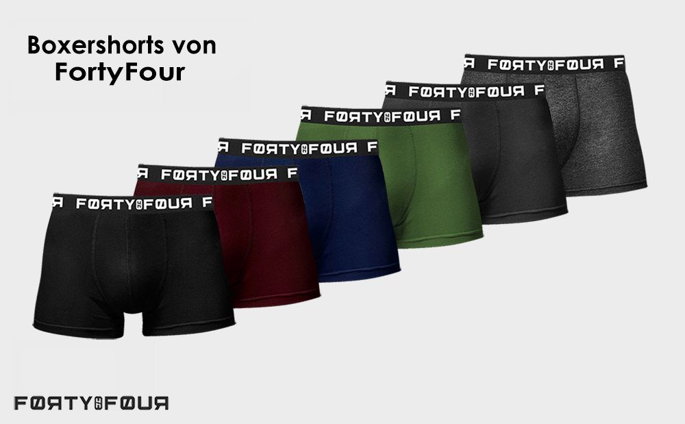 FortyFour Boxershorts Herren Männer Unterhosen Baumwolle Premium Qualität perfekte Passform (Spar Pack, 10er Pack) S - 7XL – Bild 5 von 5