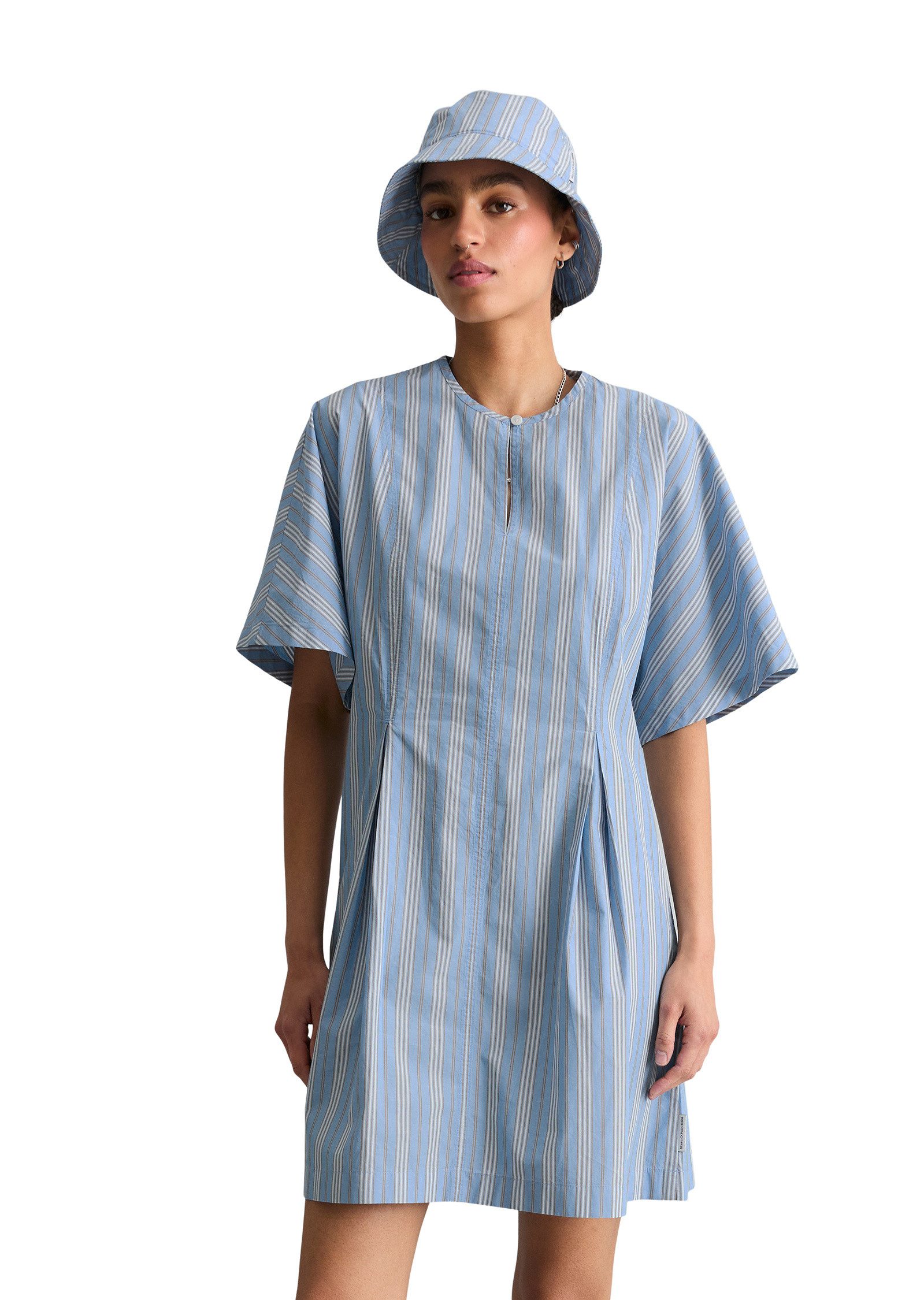 Marc O'Polo DENIM Minikleid aus Papertouch-Popeline