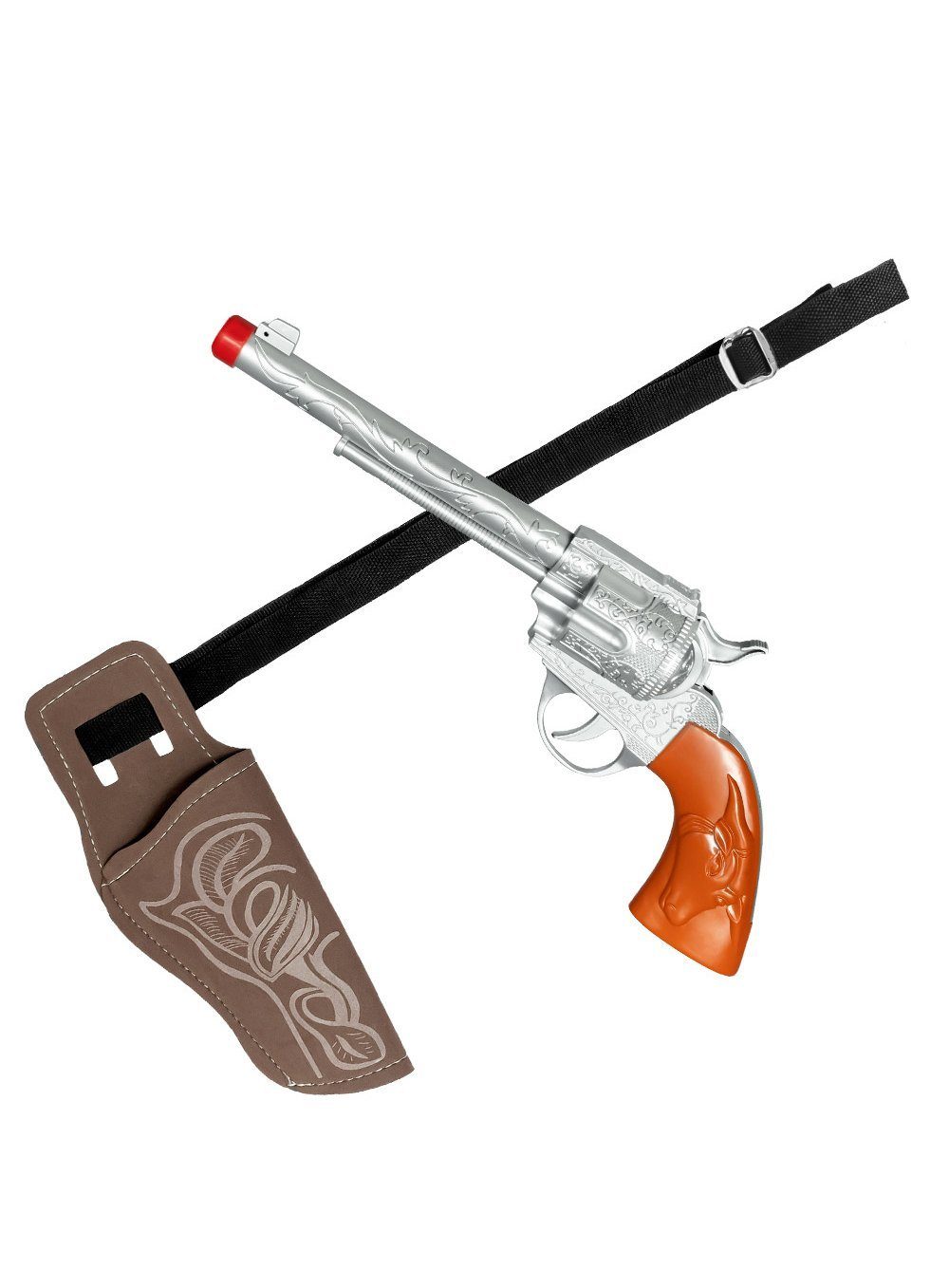Cowboy-Kostüm Revolver & Holster - Cowboy Fasching Kostüm Zubehö
