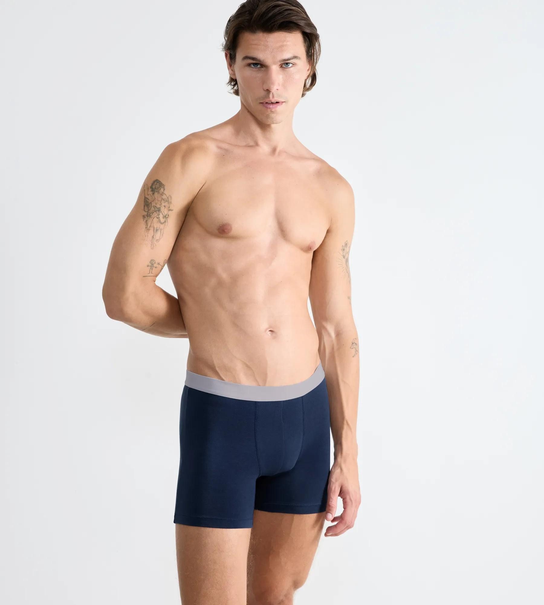 sloggi Boxer Men GO ABC 2.0 (2er Pack) längeres Bein, Baumwollmix, weich, elastischer Bund