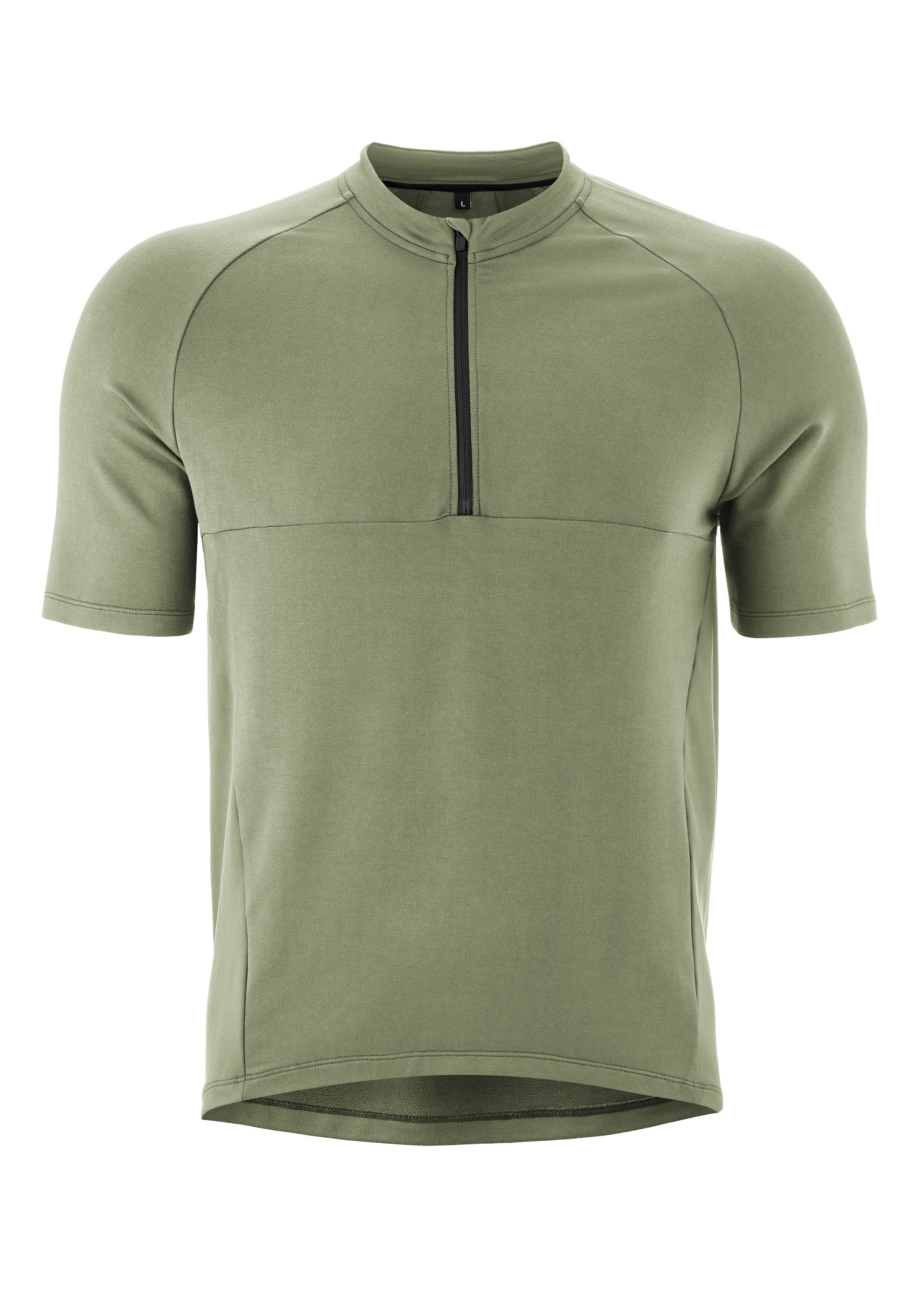 Gonso Radtrikot Adventure Jersey Nature M Herren Fahrradtrikot kurzarm, bequemes Half-Zip Trikot, Slim Fit
