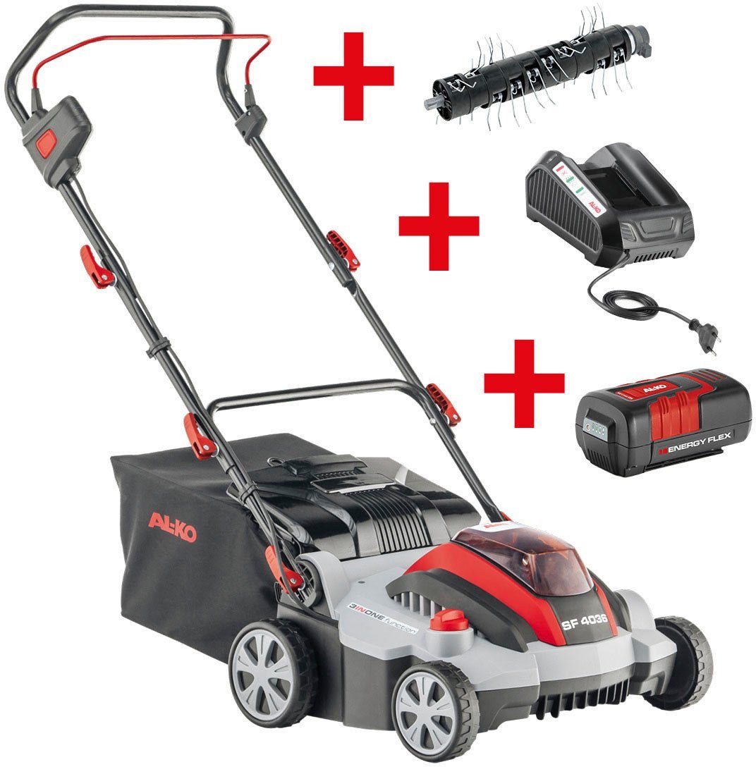 ALKO AkkuVertikutierer SF 4036, 36 cm Arbeitsbreite, (Set), inkl