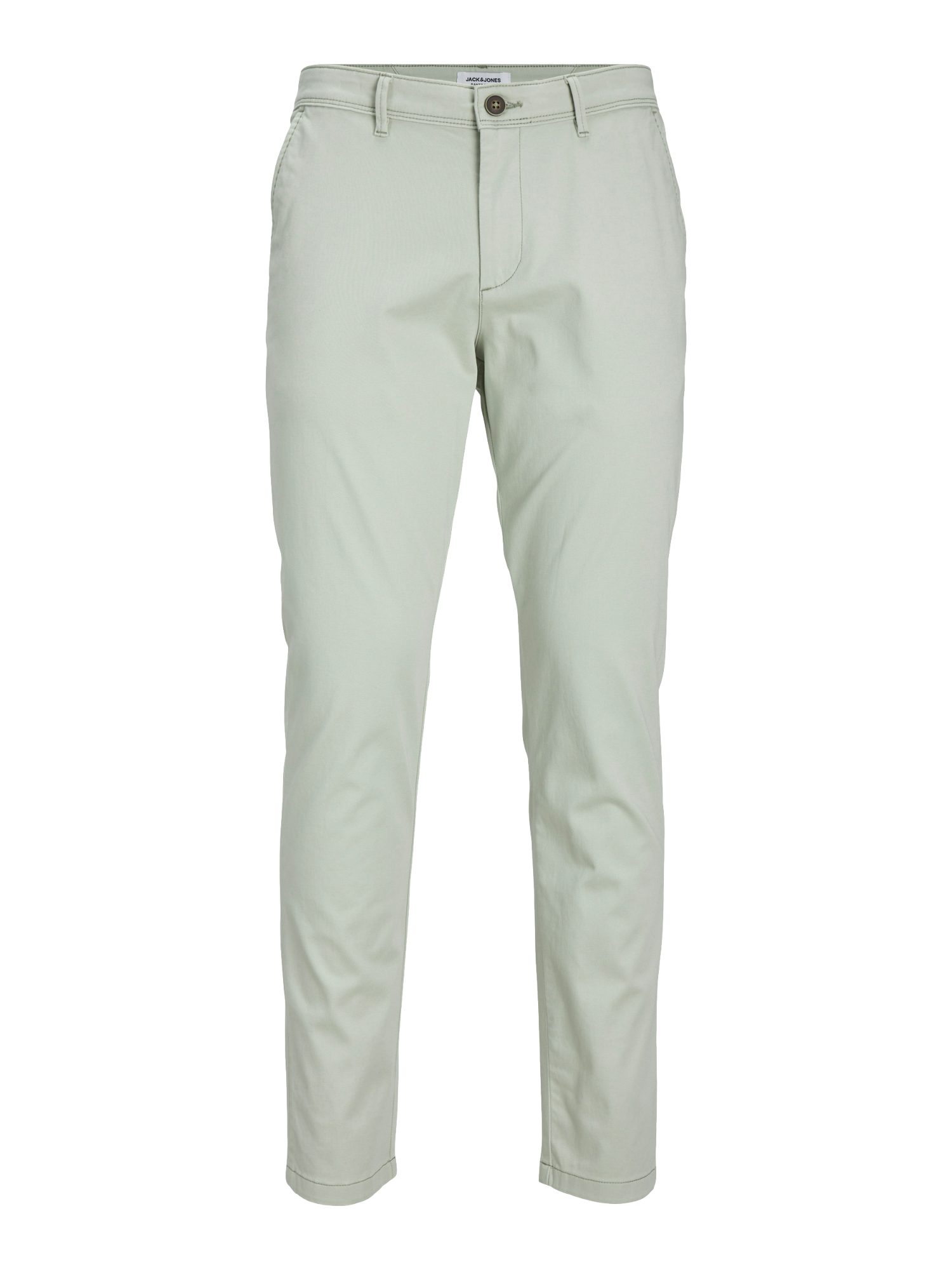 Jack & Jones Stoffhose ESS AUTUMN 2027 grau, Casual, Baumwolle, Unifarben, Slim Fit, Mittel
