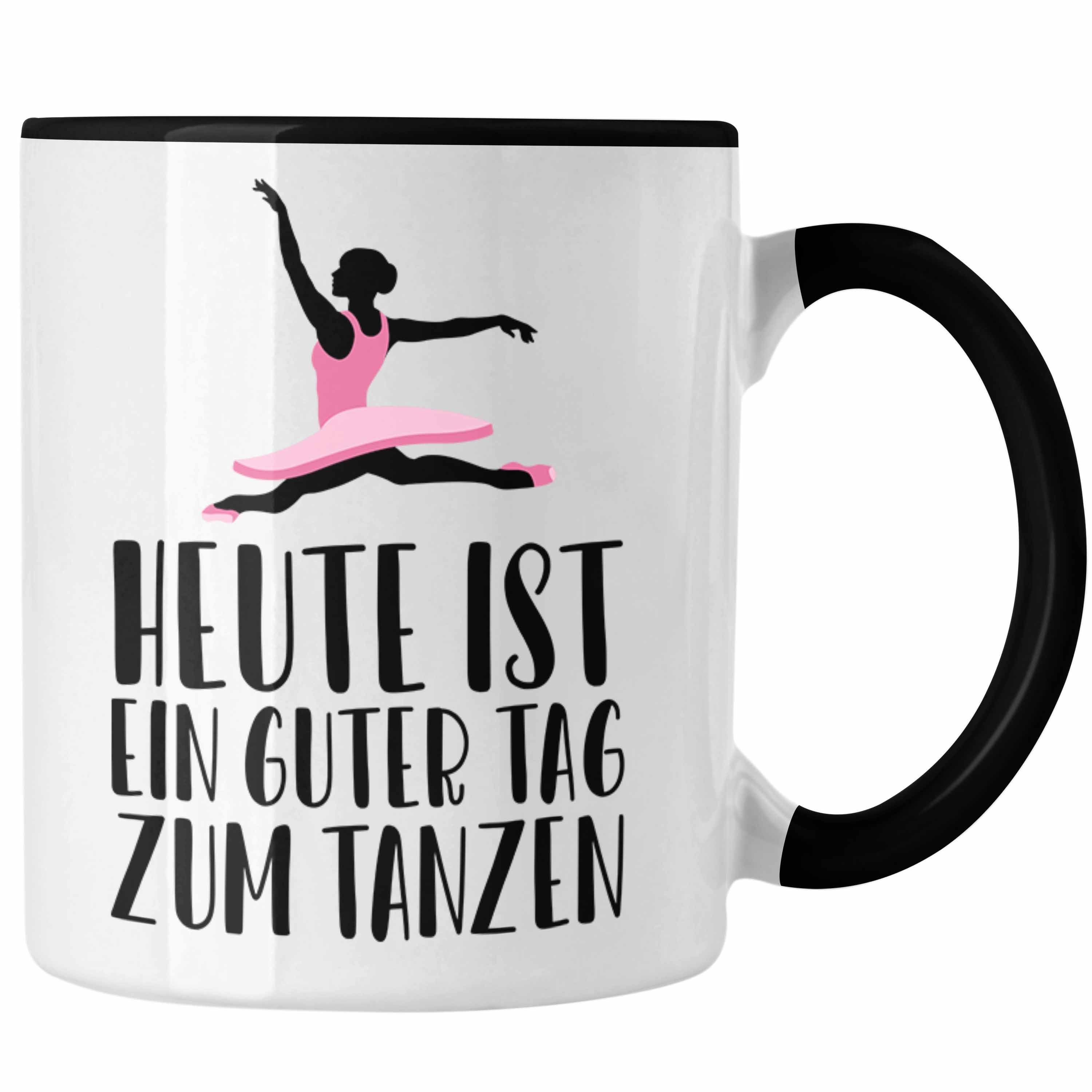 Trendation Tasse Trendation - Tanzen Tasse Geschenk Tänzerin Geschenkideen Mädchen Frau Kinder Spruch Tanz-Lehrer Lehrerin Schwarz