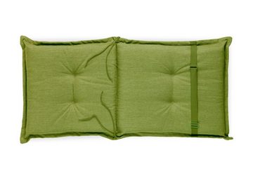 sunnypillow Liegenauflage 6 Stück Gartenstuhlauflagen 100 x 50 x 9 cm, Indoor / Outdoor Stuhlauflage Stuhlkissen, Grün