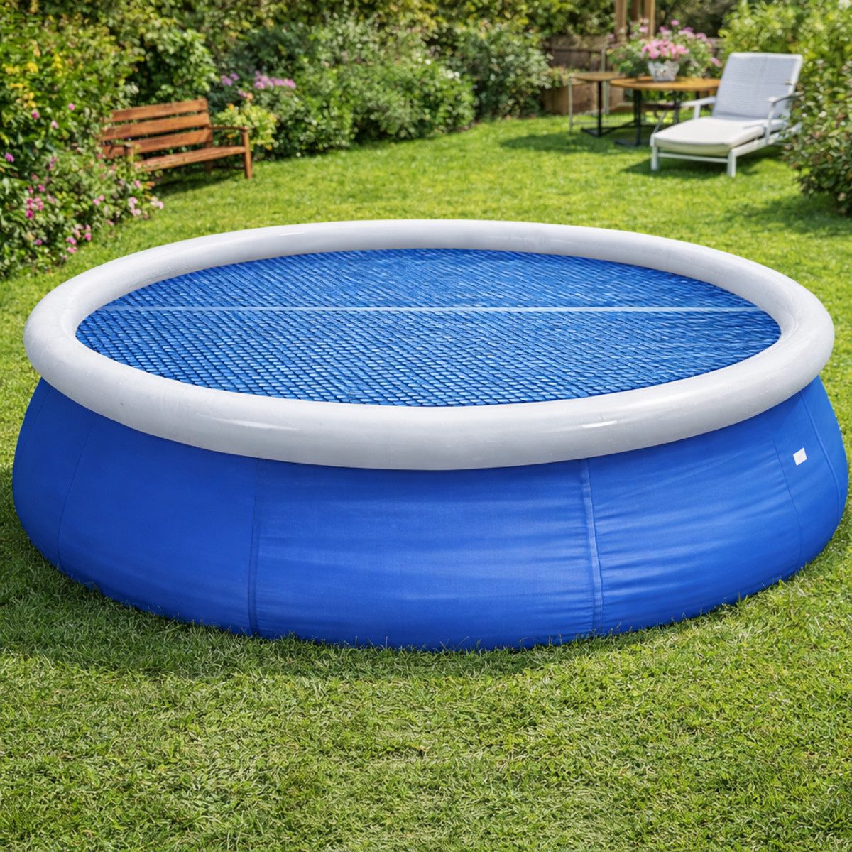 Happy People Pool-Abdeckplane Solarabdeckplane rund, für Quick-Up Pools mit Ø300cm
