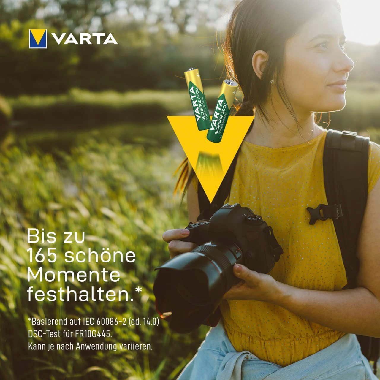VARTA Recharge Accu Recycled AAA 800 mAh Akkupacks Micro 800 mAh (6 St)