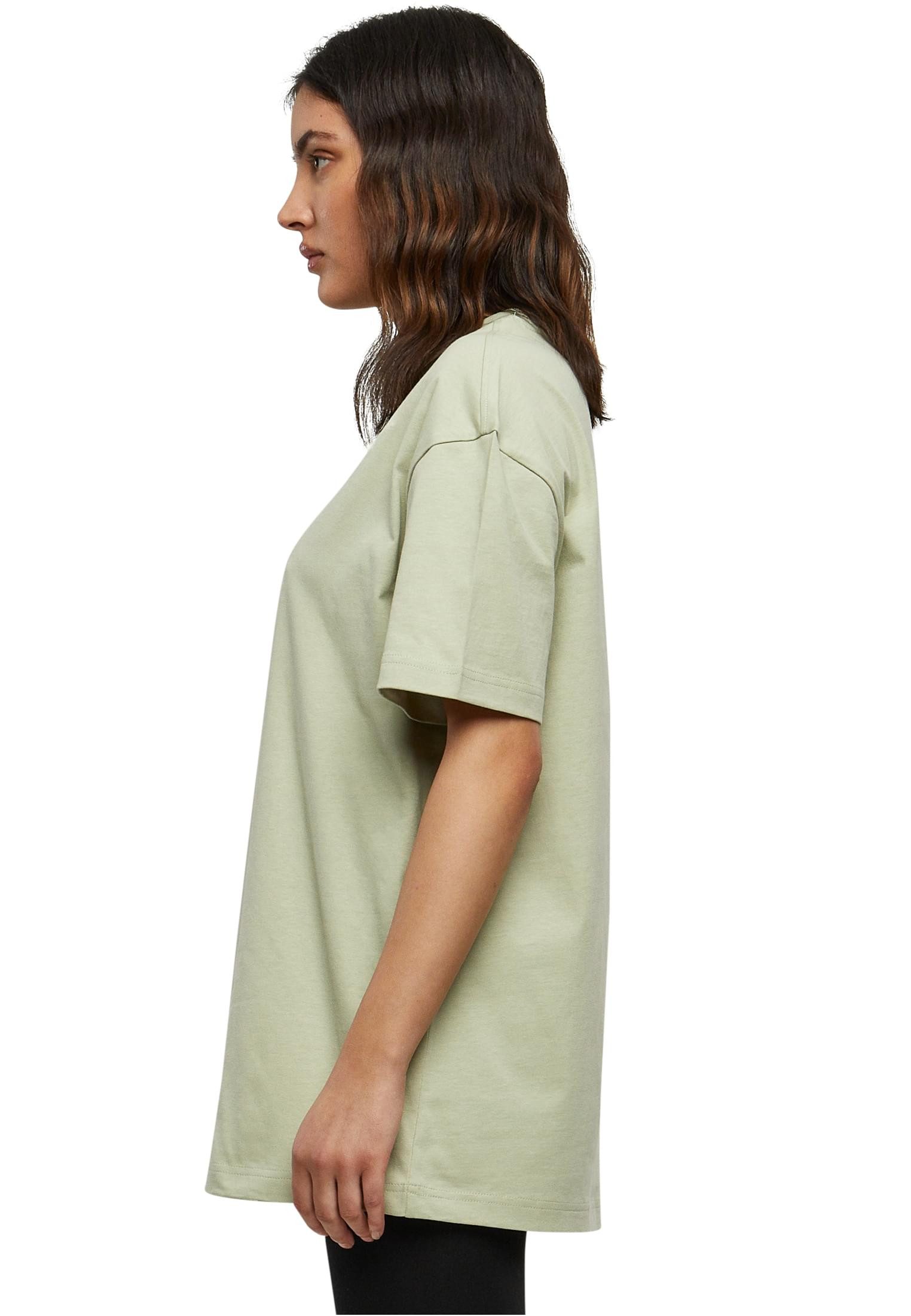 T-Shirt Damen Kurzarm Rundhals Oversized Boyfriend Shirt weit lang