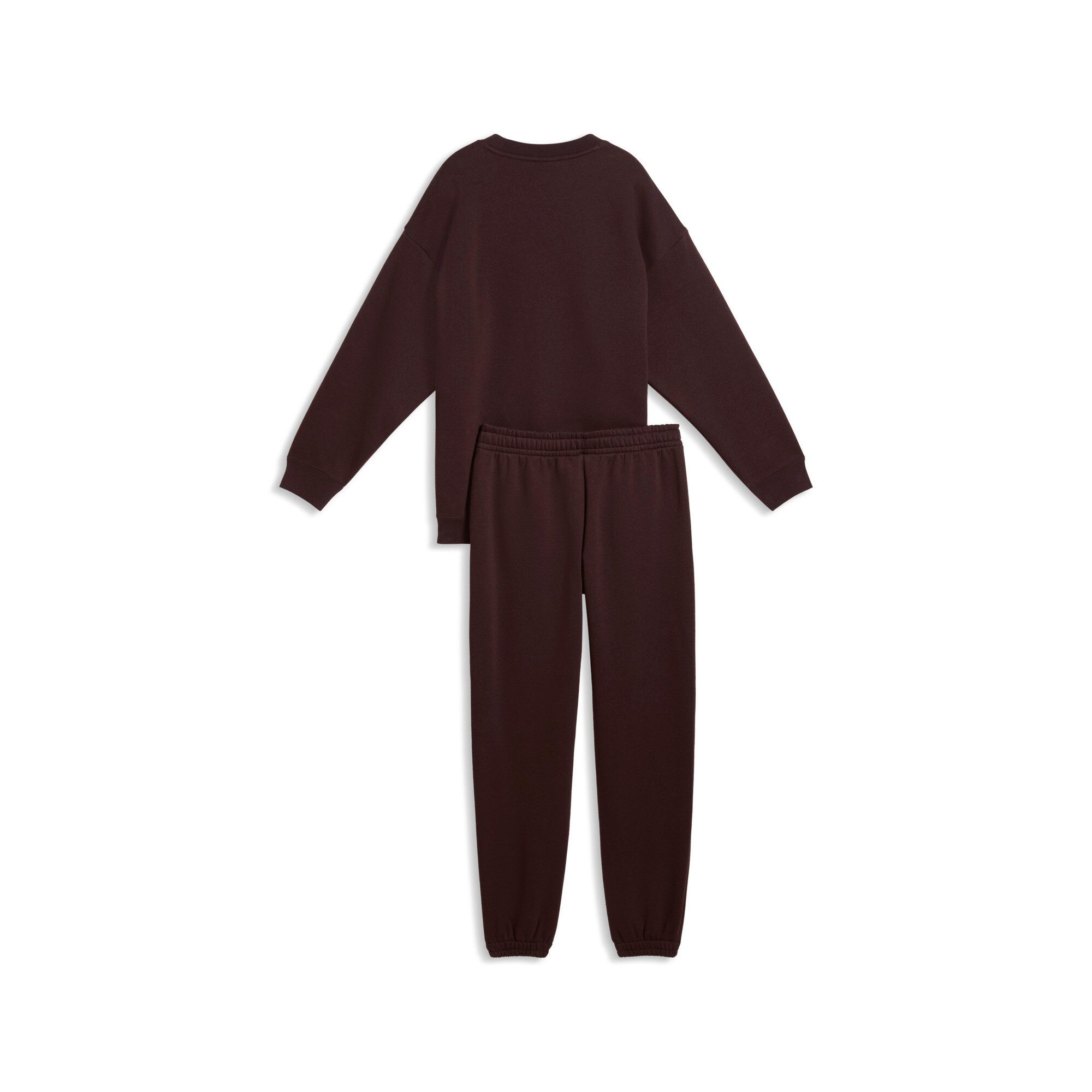 PUMA Trainingsanzug LOUNGEWEAR OVERSIZED SWEAT SUIT FL G (2-tlg), mit elastischem Bund, mit gerippten Bündchen, mit Seitentaschen