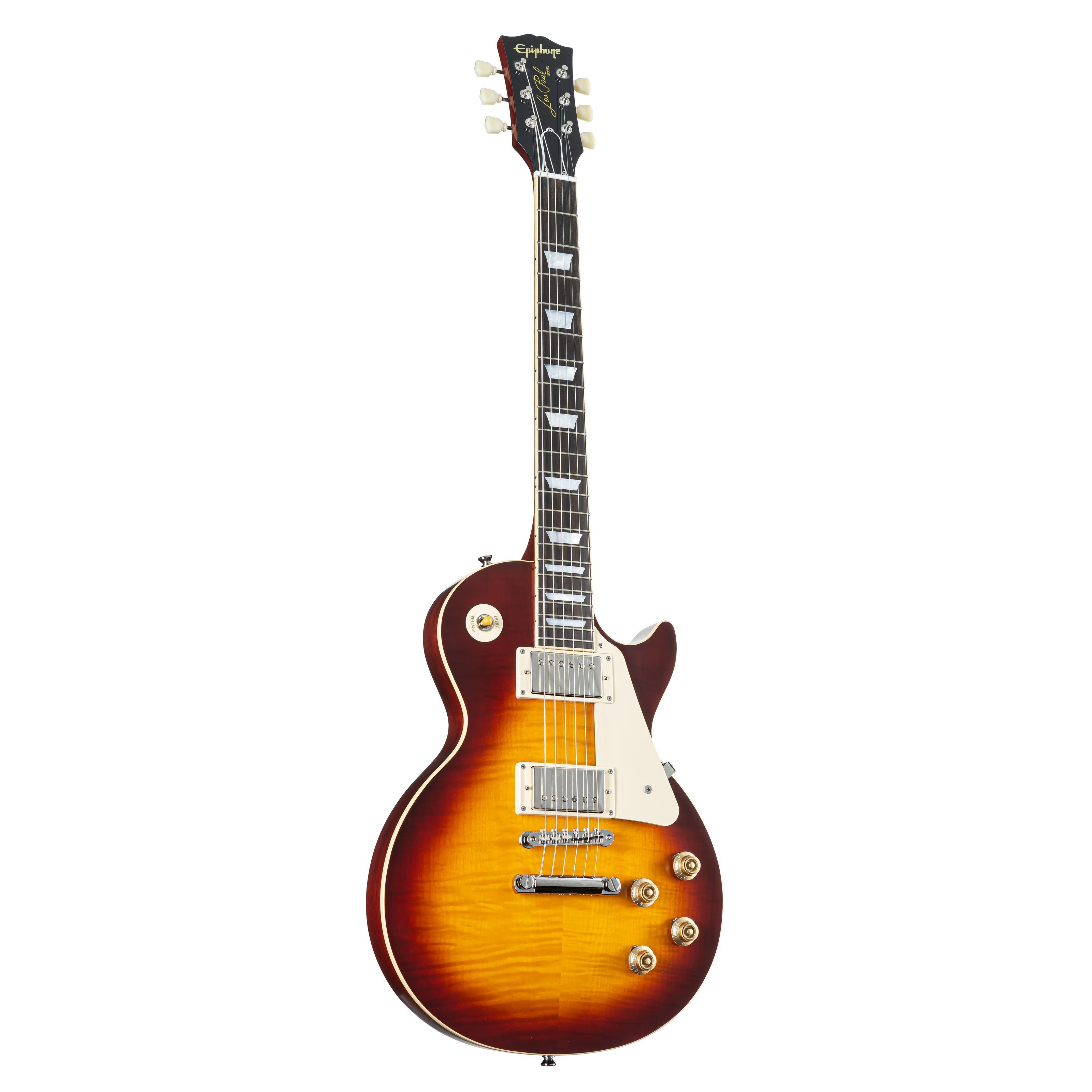 Epiphone E-Gitarre, E-Gitarren, Single Cut Modelle, 1959 Les Paul Standard Reissue Deep Cherry Sunburst - Single Cut